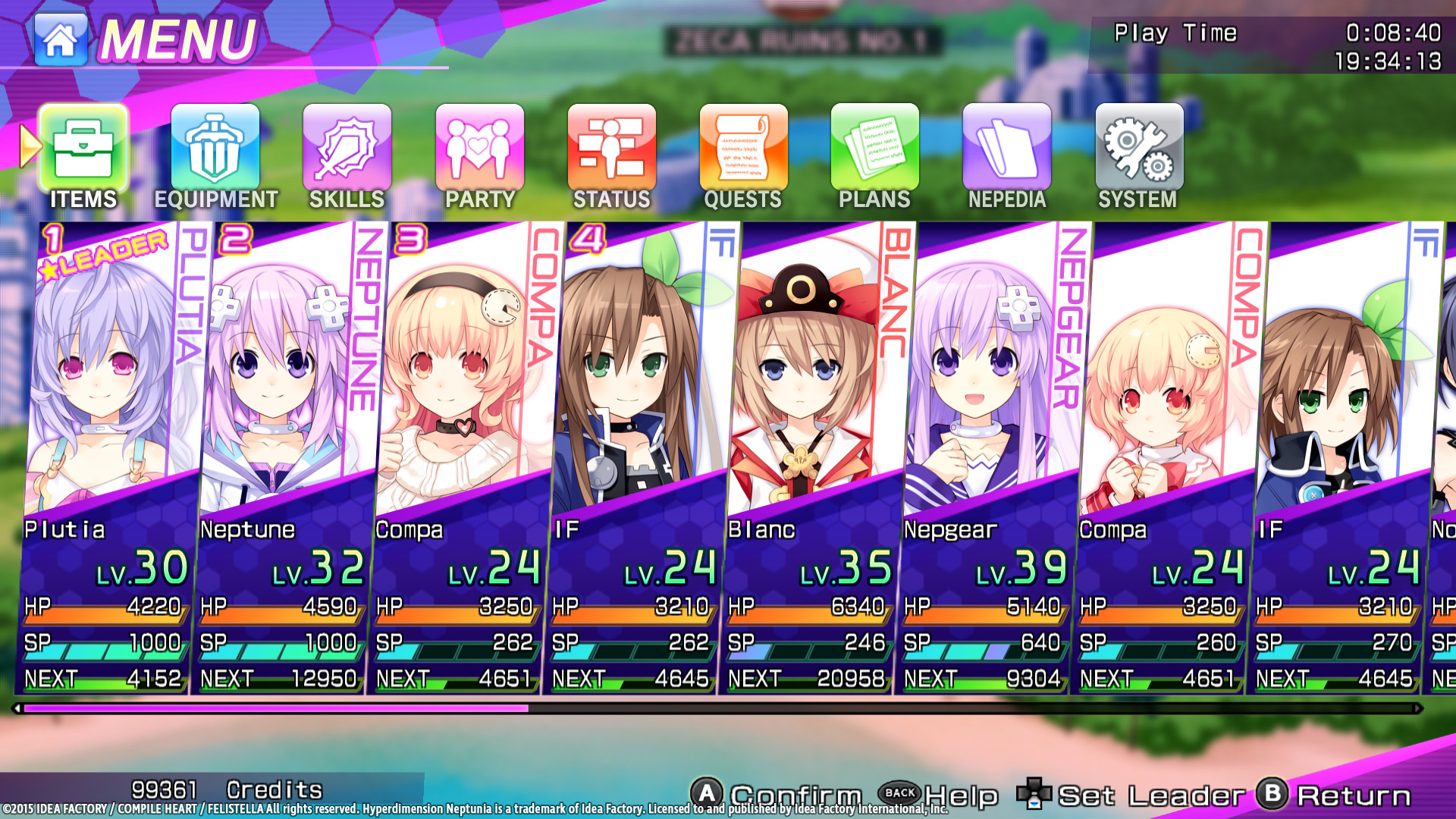 Скриншот 37: Hyperdimension Neptunia Re;Birth3 V Generation
