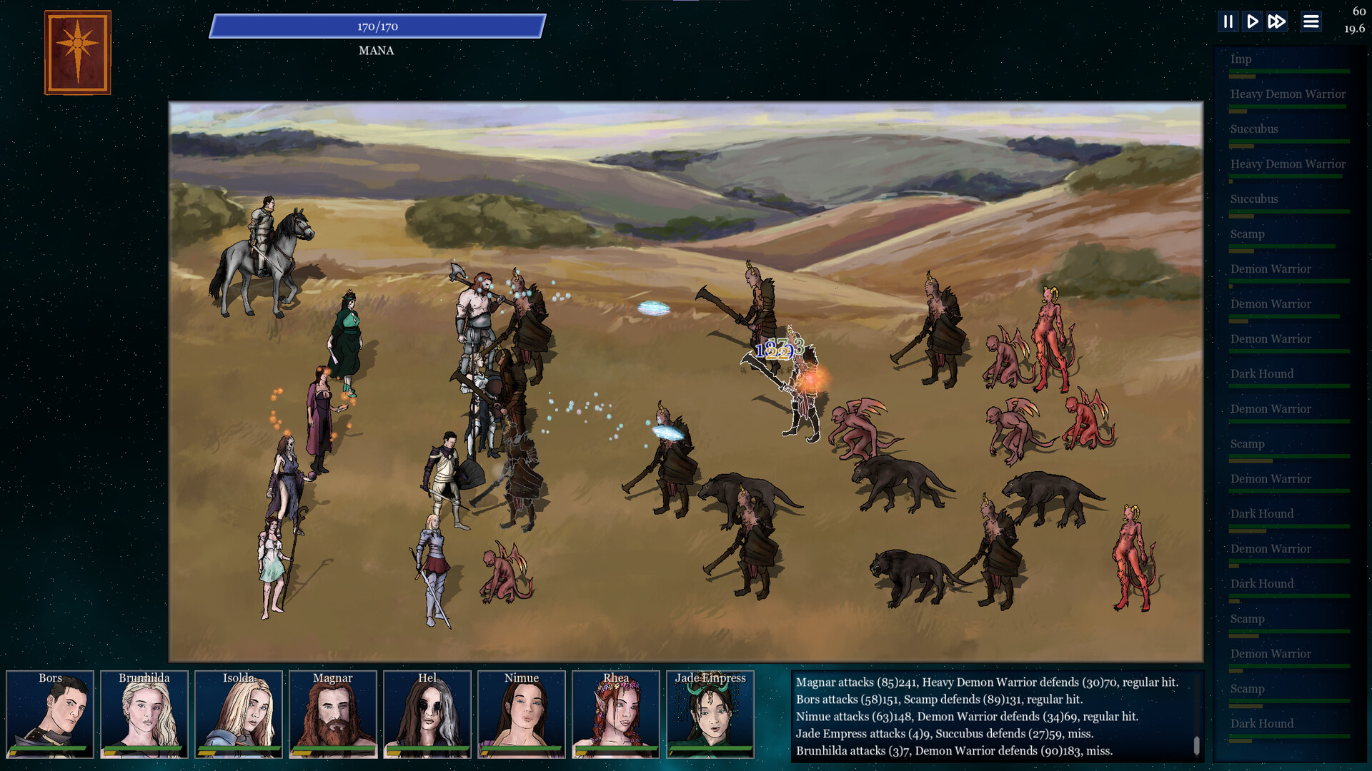 Скриншот: Grand Fantasy Heroes