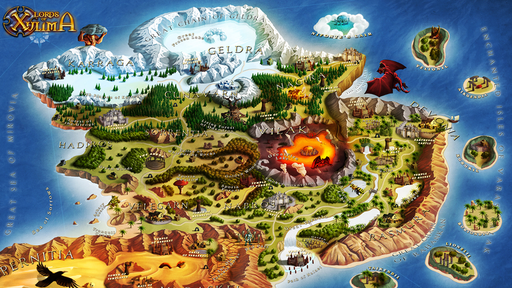 Скриншот: Lords of Xulima