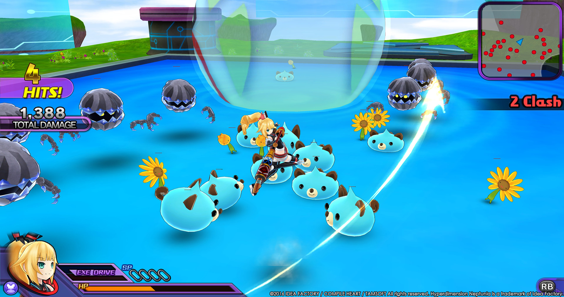 Скриншот: Hyperdimension Neptunia U: Action Unleashed
