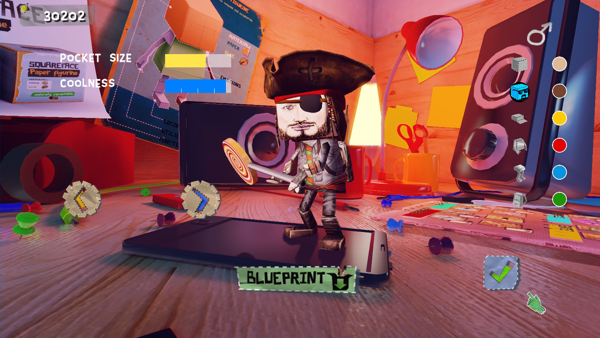 Скриншот: Squareface