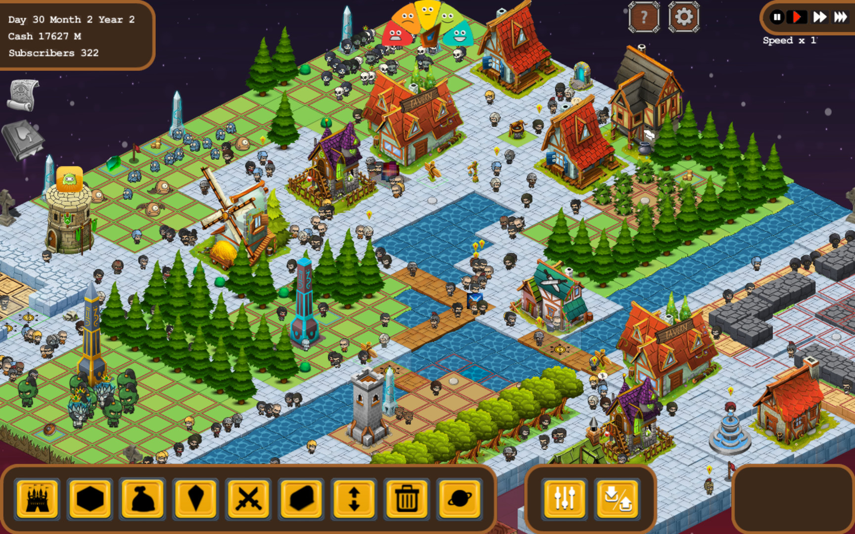 Скриншот: Fantasy World Online Tycoon