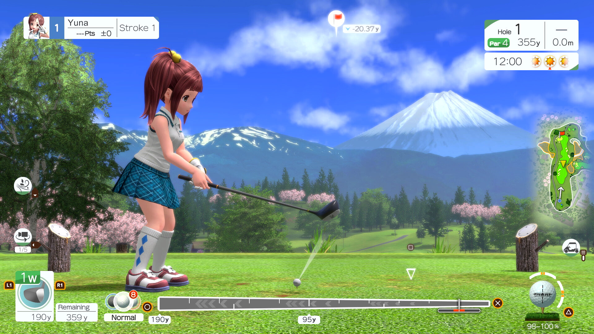 Скриншот: EVERYBODY'S GOLF HOT SHOTS