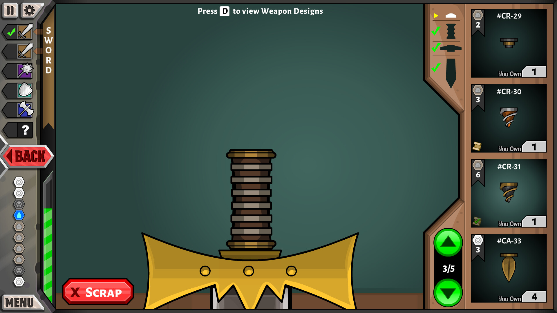 Скриншот: Jacksmith: Weapons and Warriors