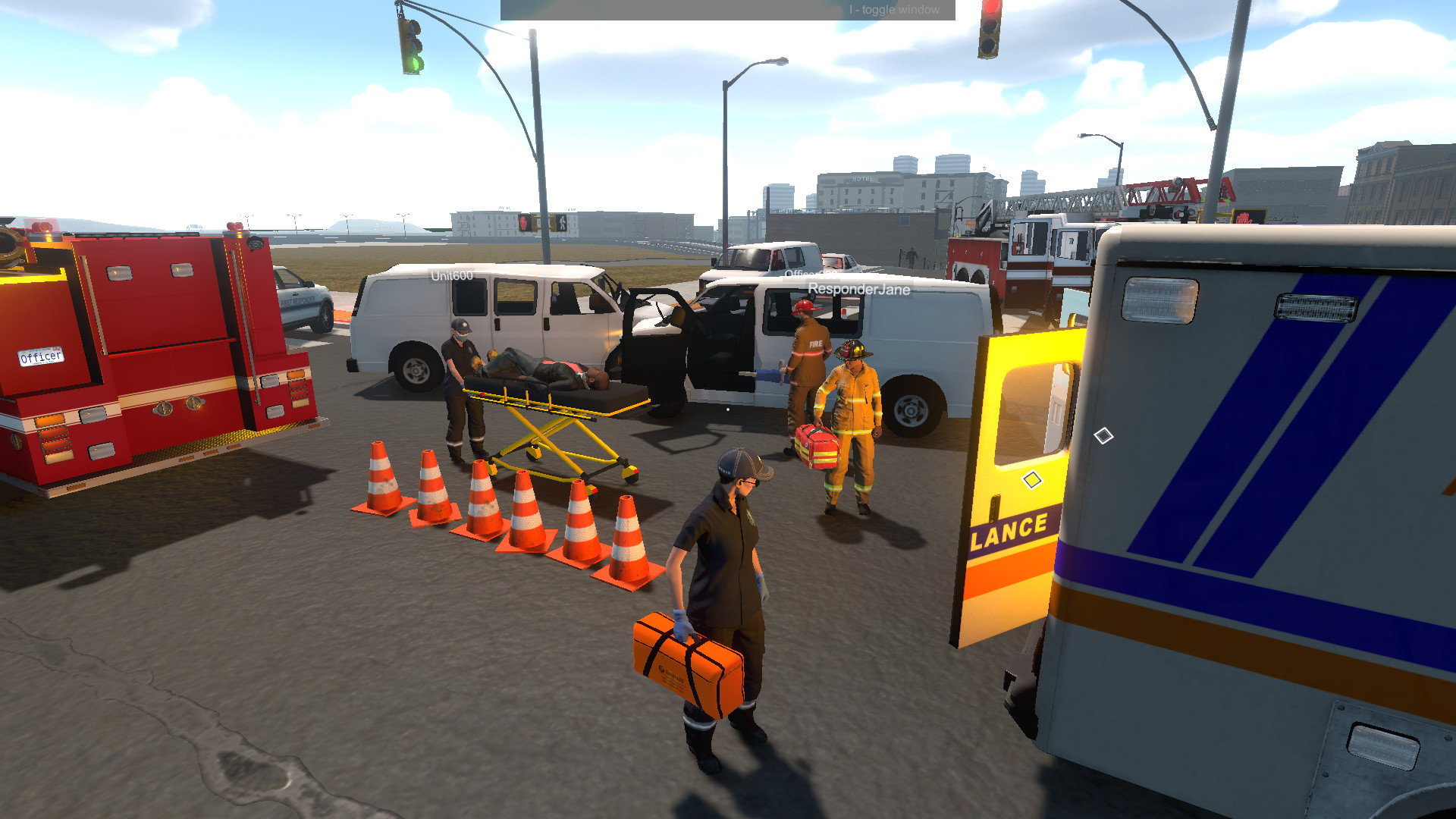 Скриншот: Flashing Lights - Police, Firefighting, Emergency Services (EMS) Simulator