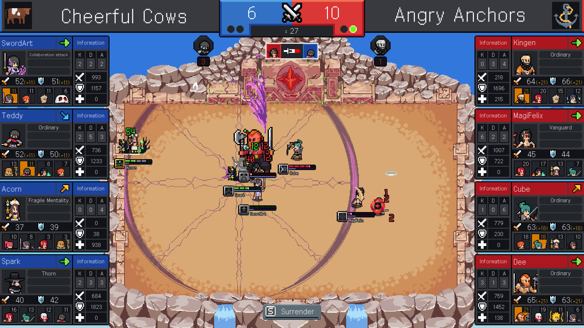 Скриншот: Teamfight Manager