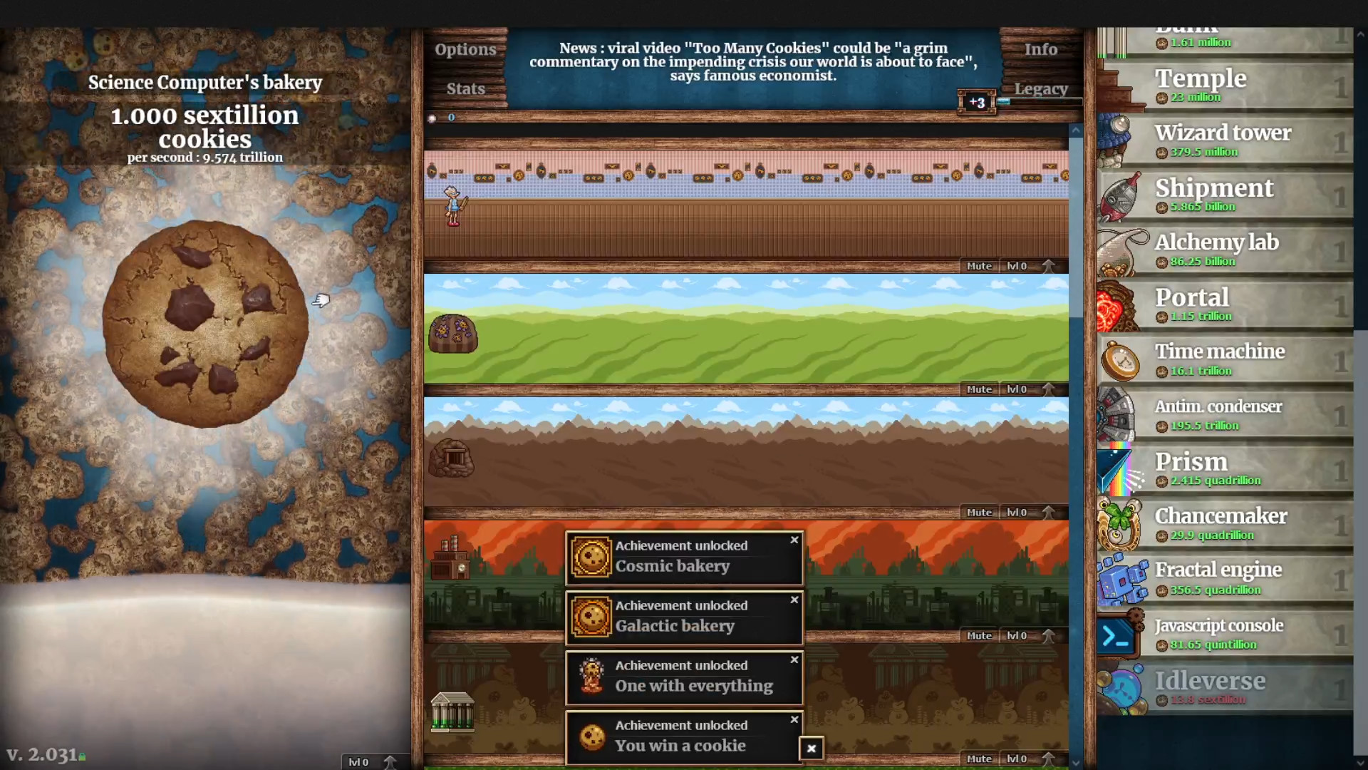 Скриншот: Cookie Clicker