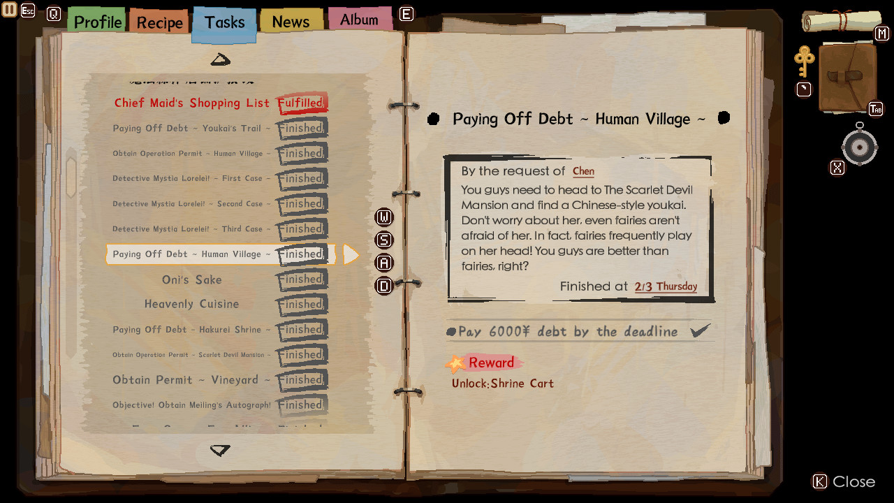 Скриншот 27: Touhou Mystia's Izakaya