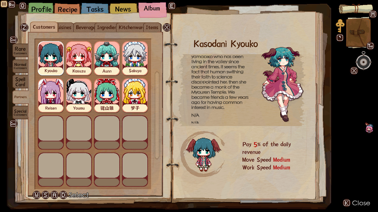 Скриншот 31: Touhou Mystia's Izakaya