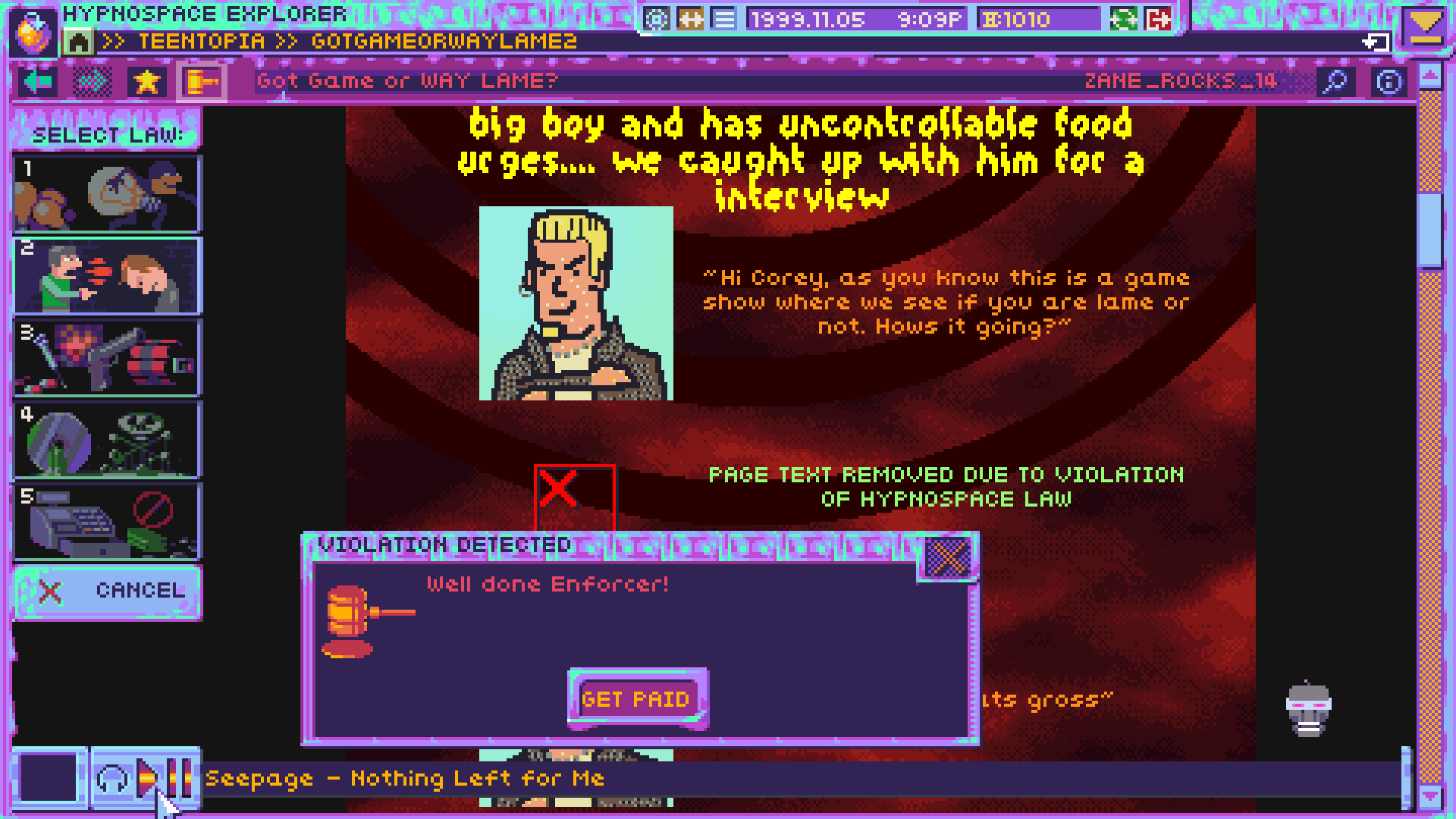 Скриншот 13: Hypnospace Outlaw