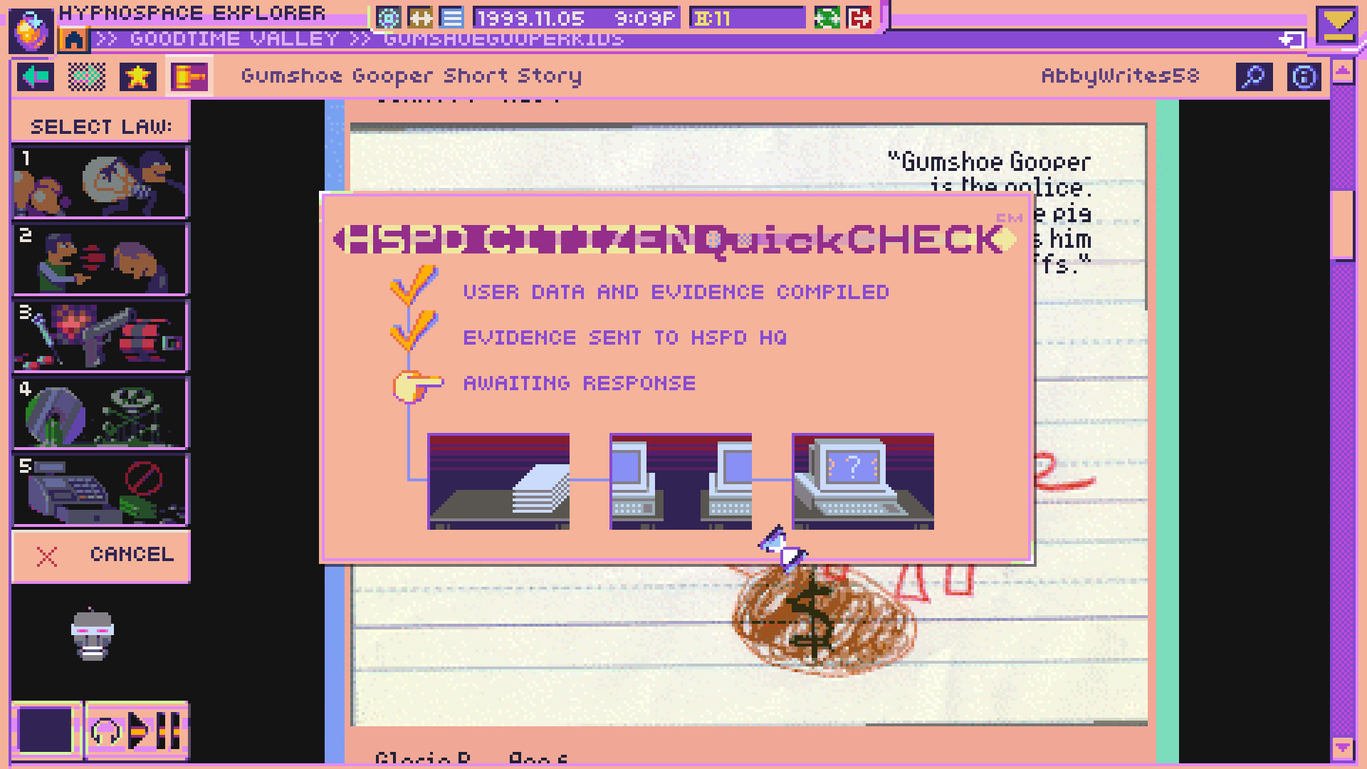 Скриншот 7: Hypnospace Outlaw