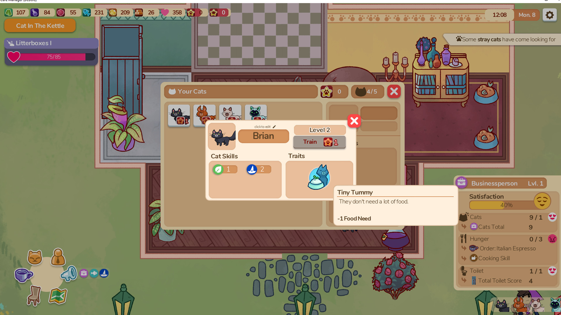 Скриншот: Cat Cafe Manager