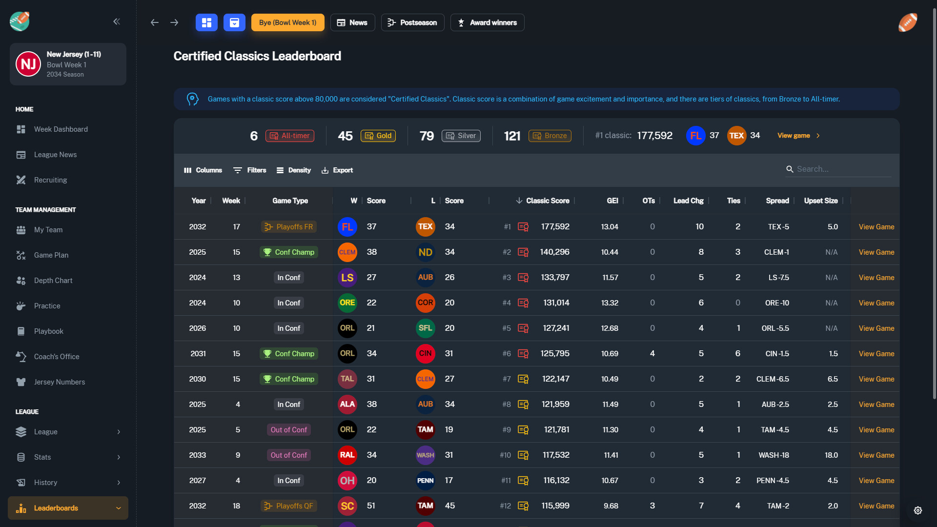 Скриншот 24: Football Coach: College Dynasty