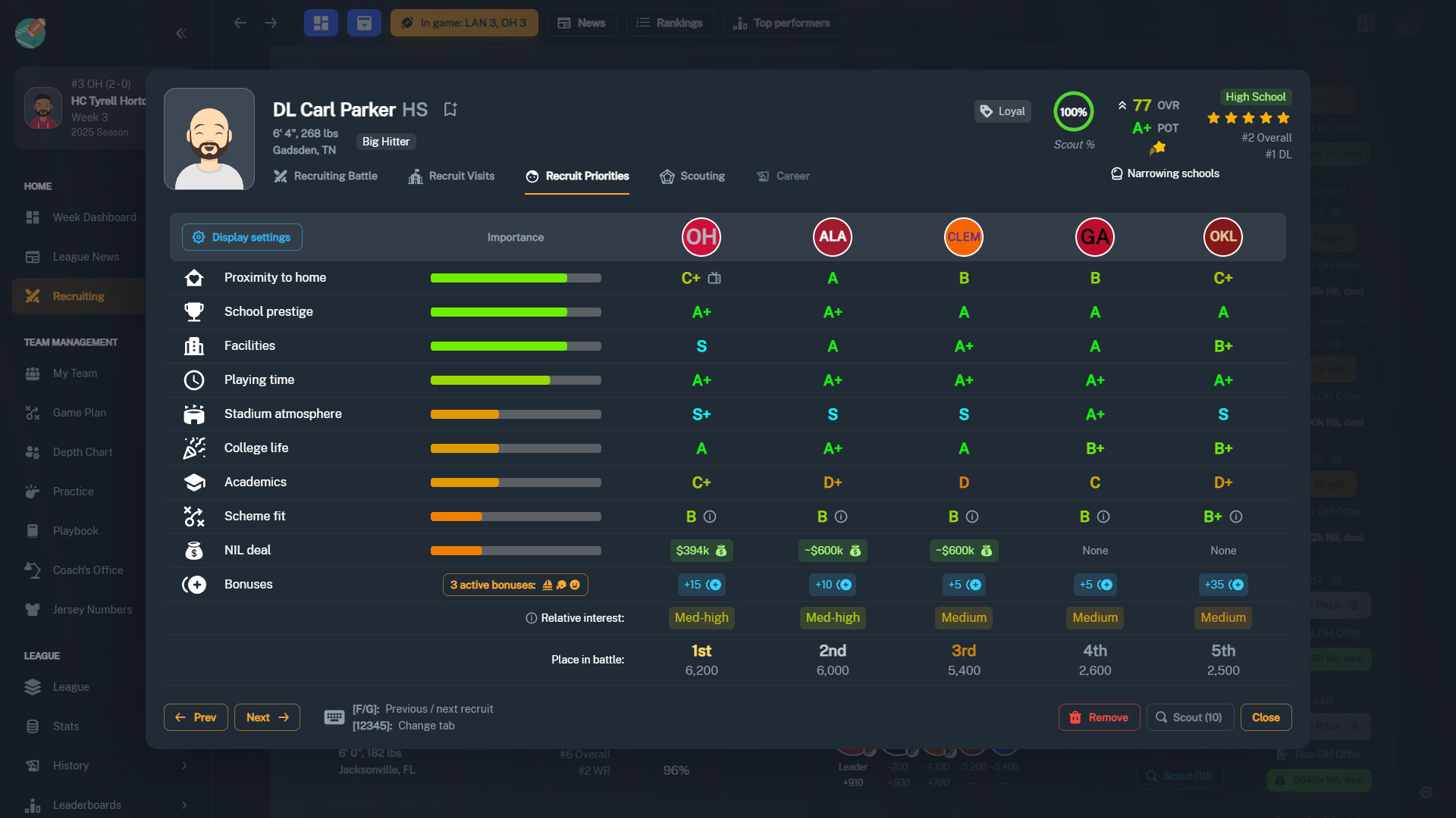 Скриншот 7: Football Coach: College Dynasty