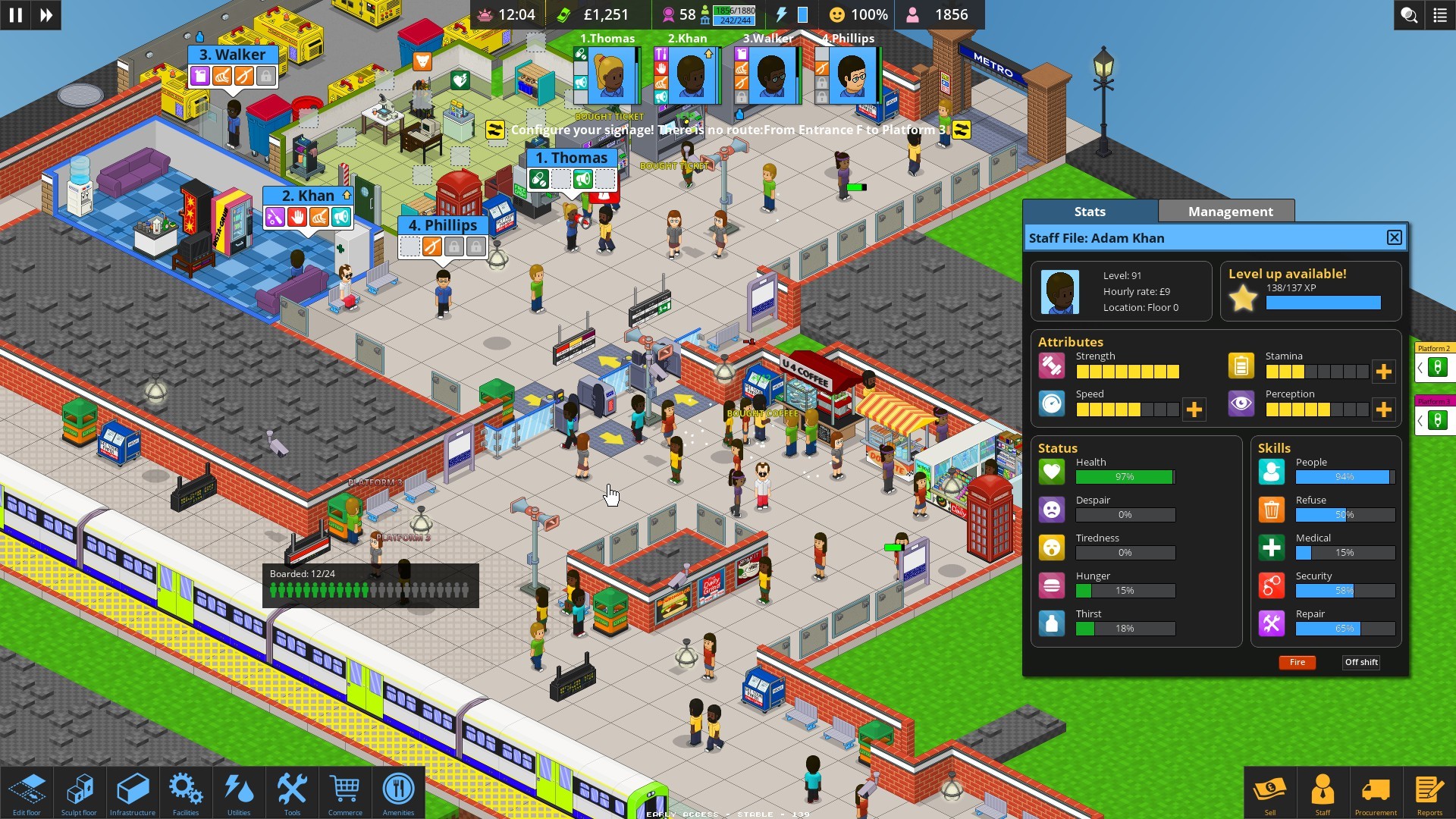 Скриншот: Overcrowd: A Commute 'Em Up
