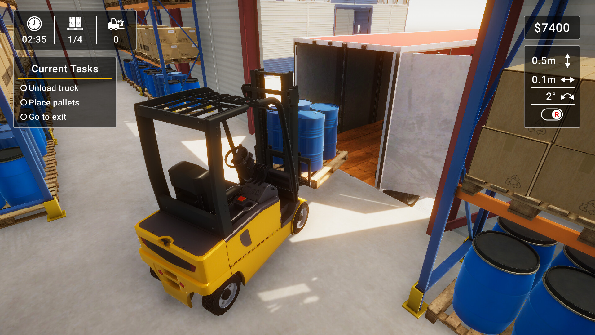 Скриншот: Forklift Simulator 2023