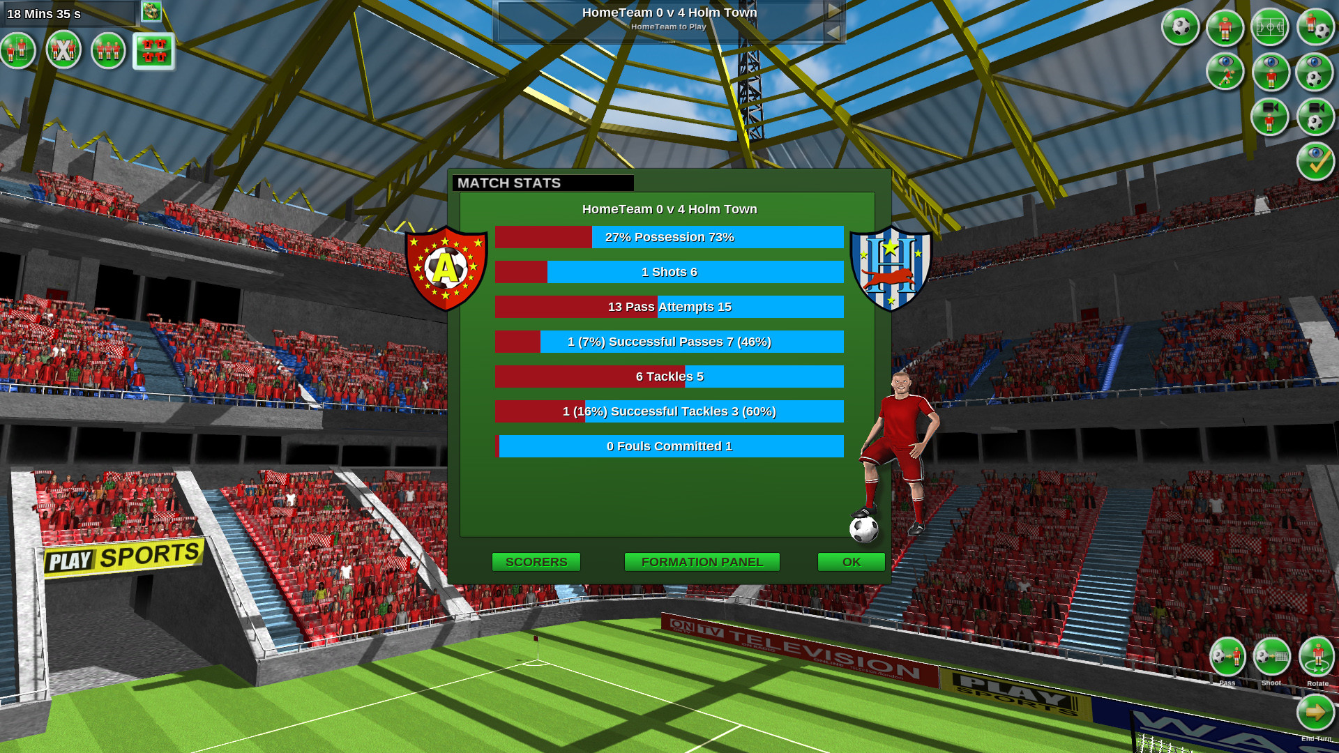 Скриншот: Tactical Soccer The New Season