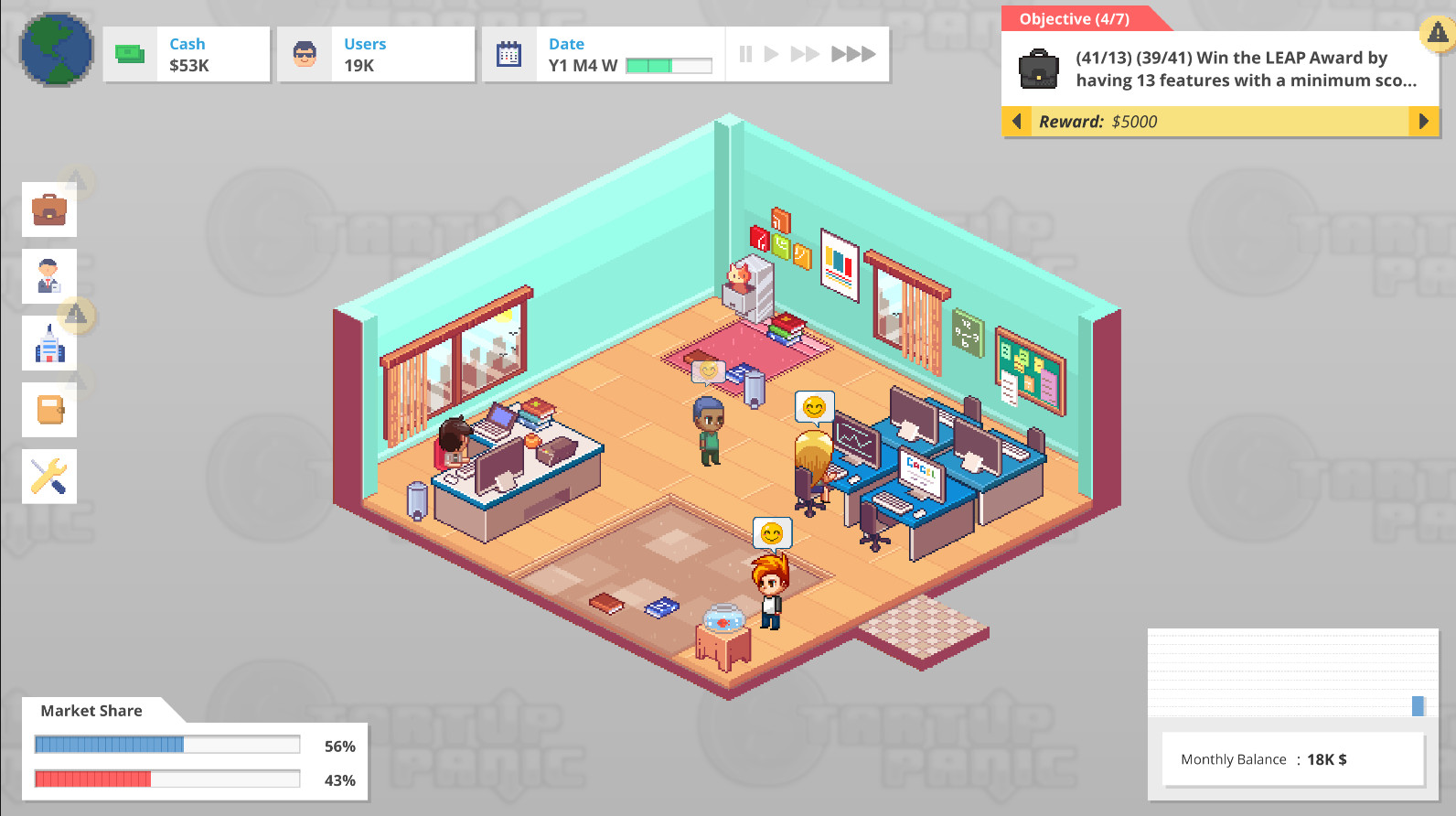 Скриншот: Startup Panic