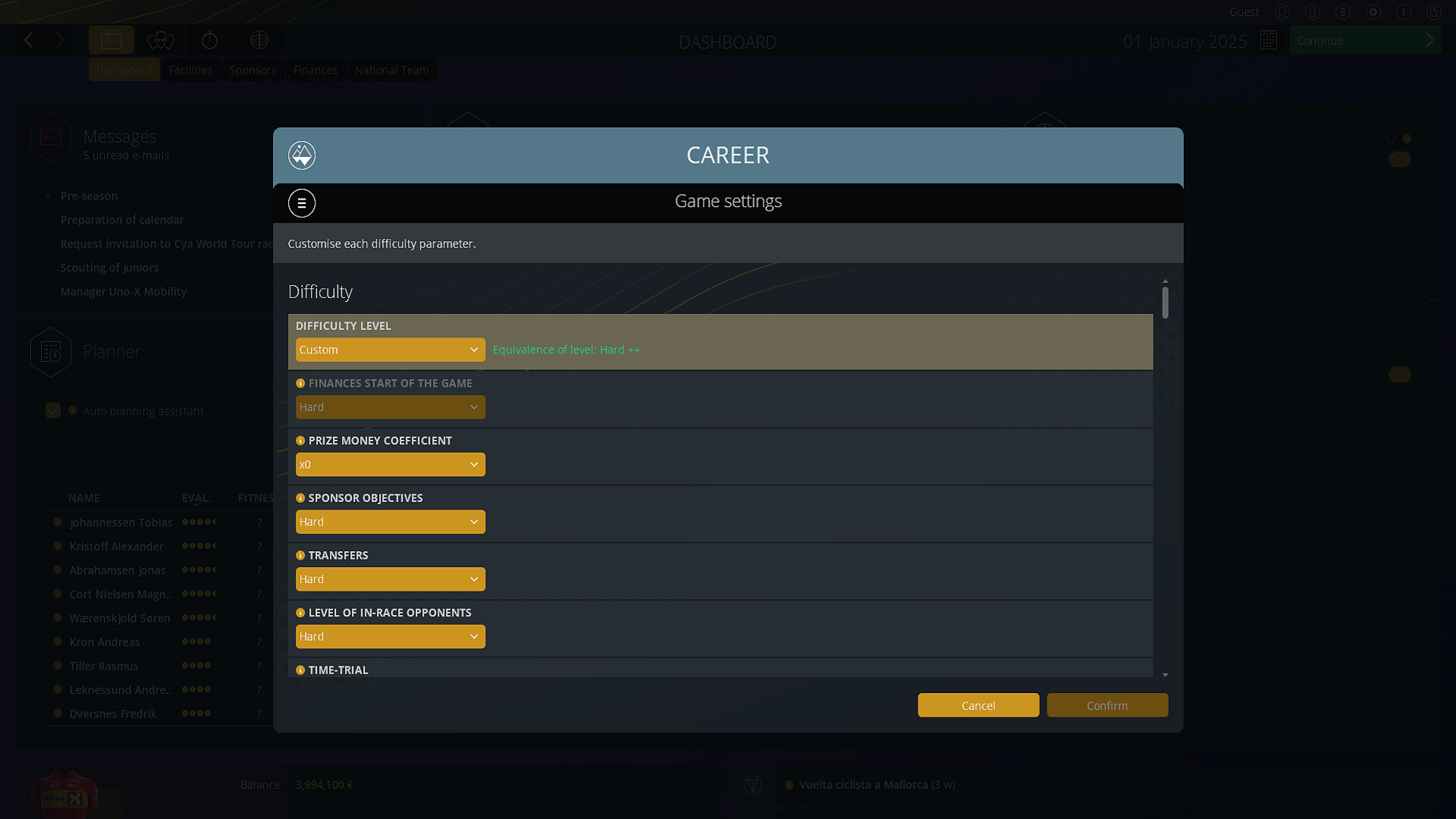 Скриншот: Pro Cycling Manager 25