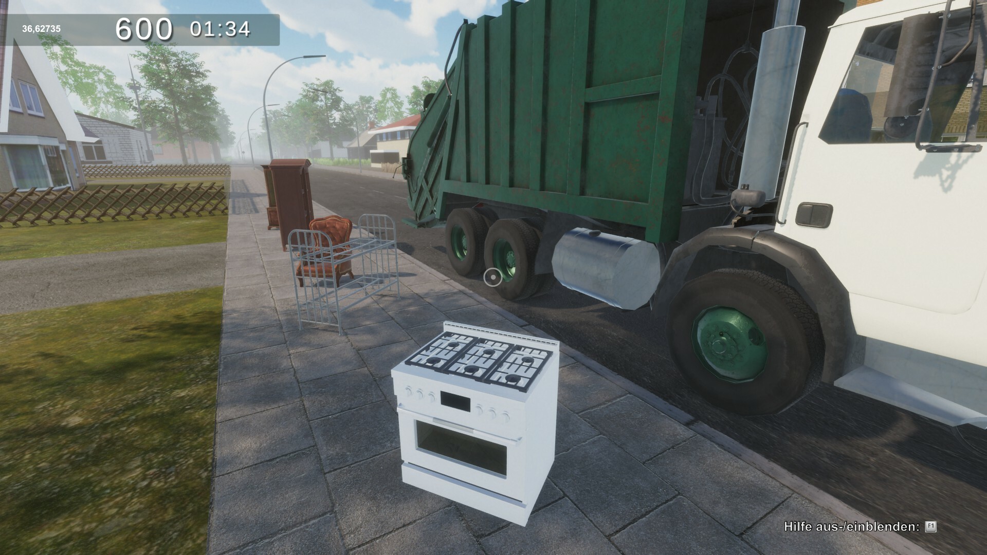 Скриншот: Garbage Truck Simulator