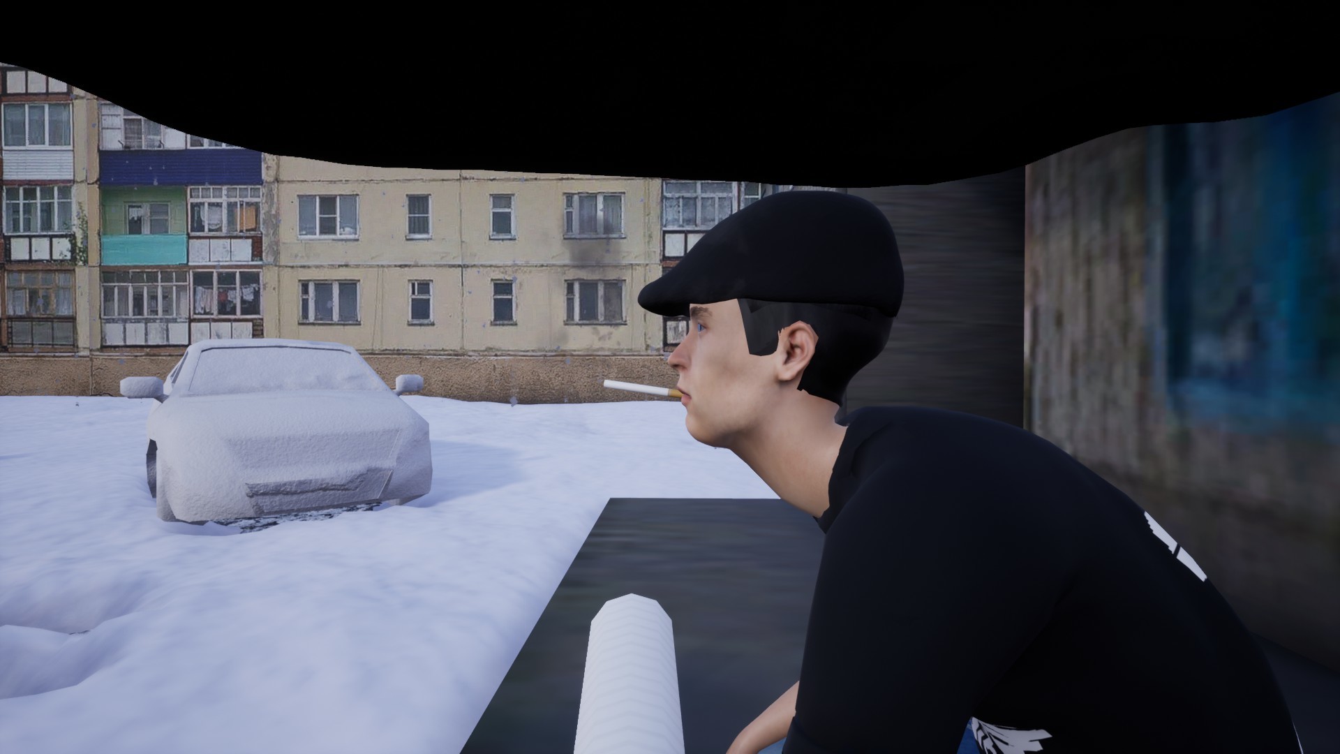 Скриншот: Симулятор Сидения у Подъезда