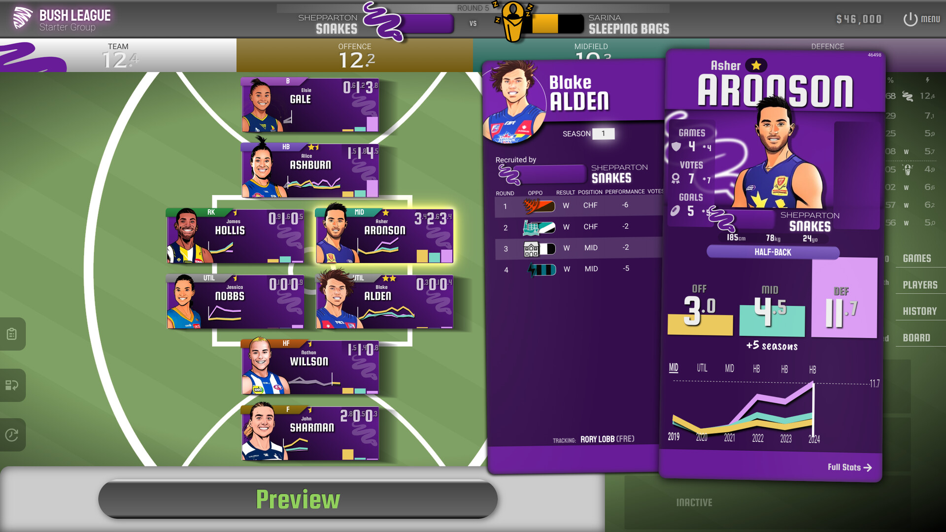 Скриншот: Squiggle Football