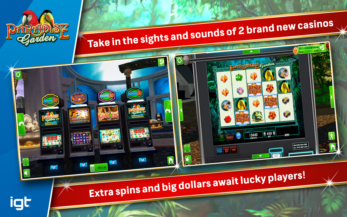 Скриншот: IGT Slots Paradise Garden
