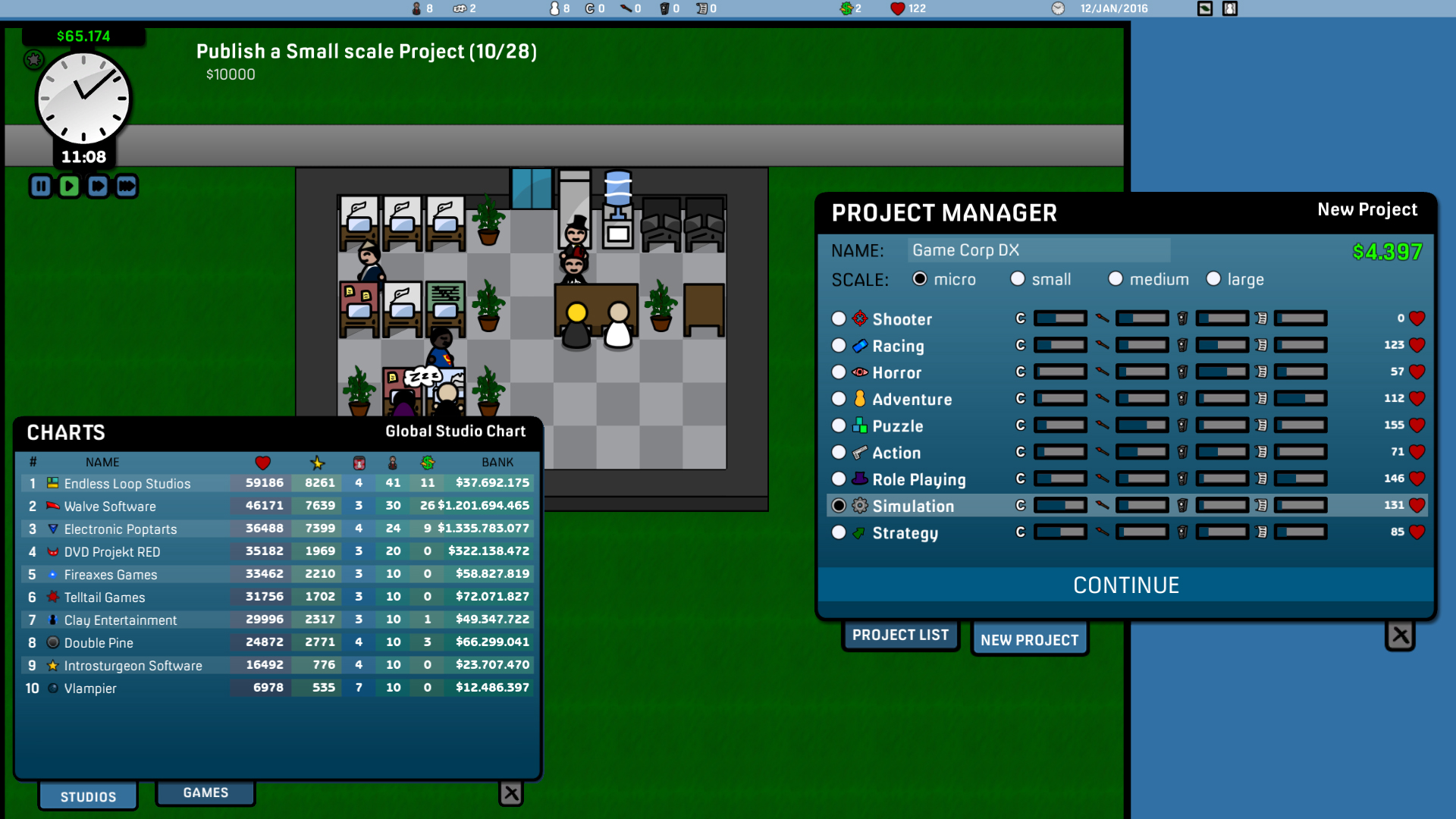 Скриншот: Game Corp DX
