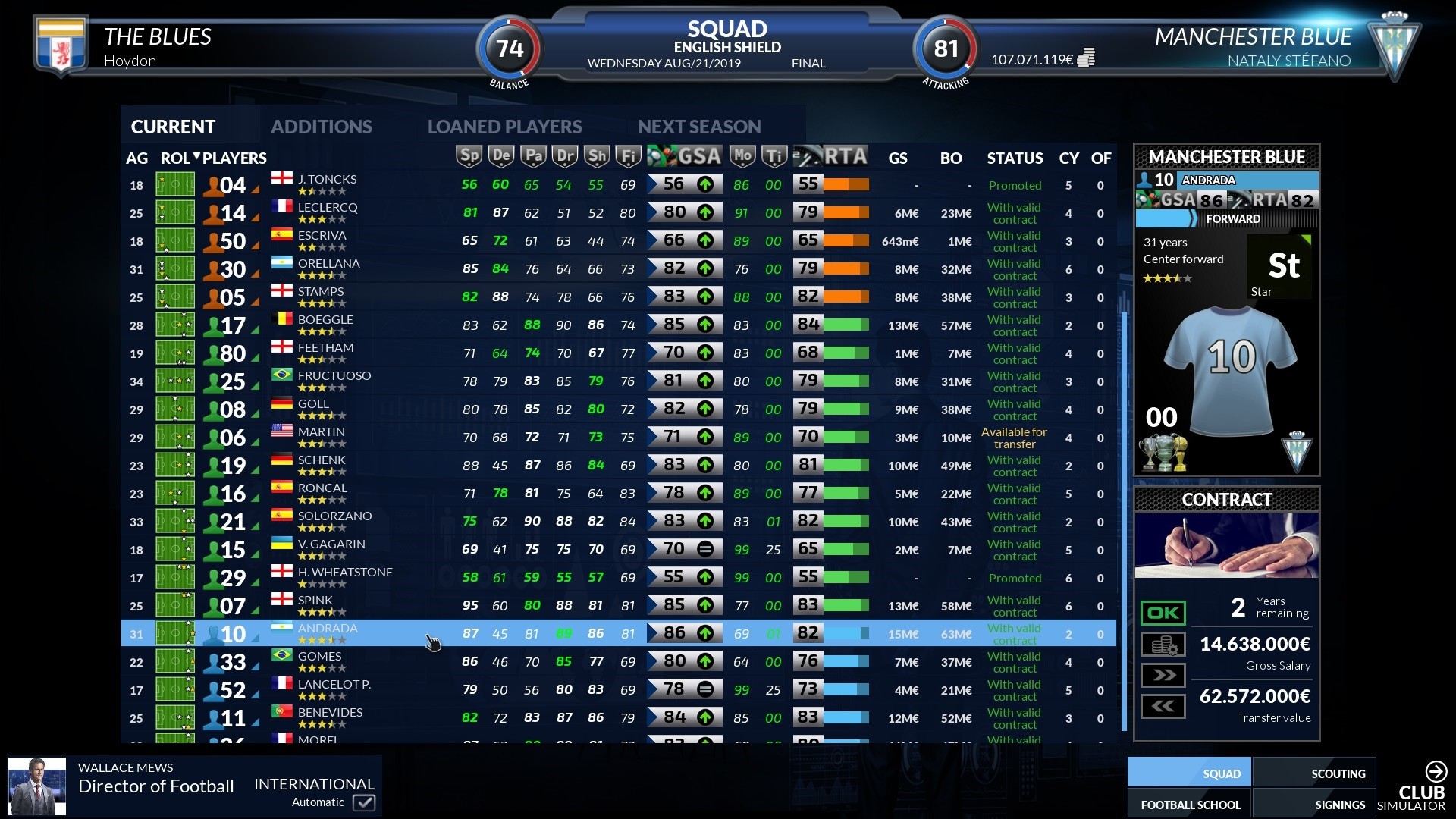 Скриншот 13: Football Club Simulator - FCS #21