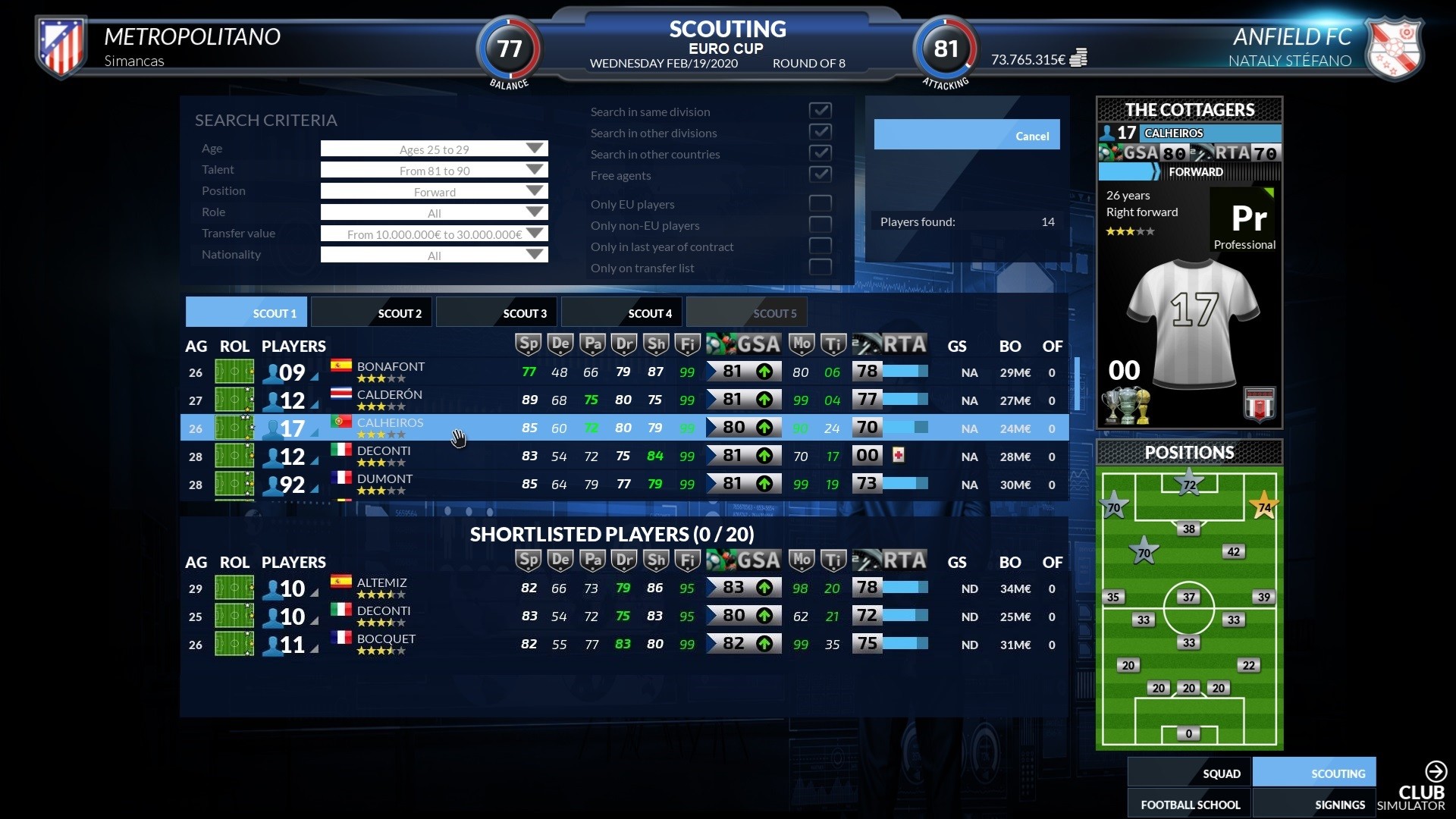 Скриншот 18: Football Club Simulator - FCS #21