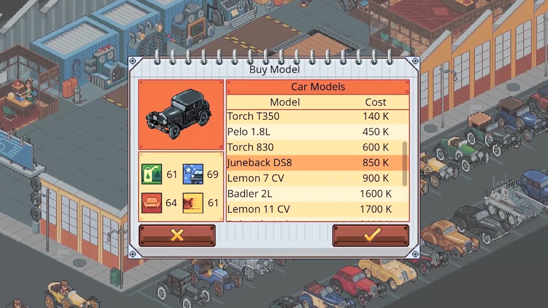 Скриншот: Epic Car Factory