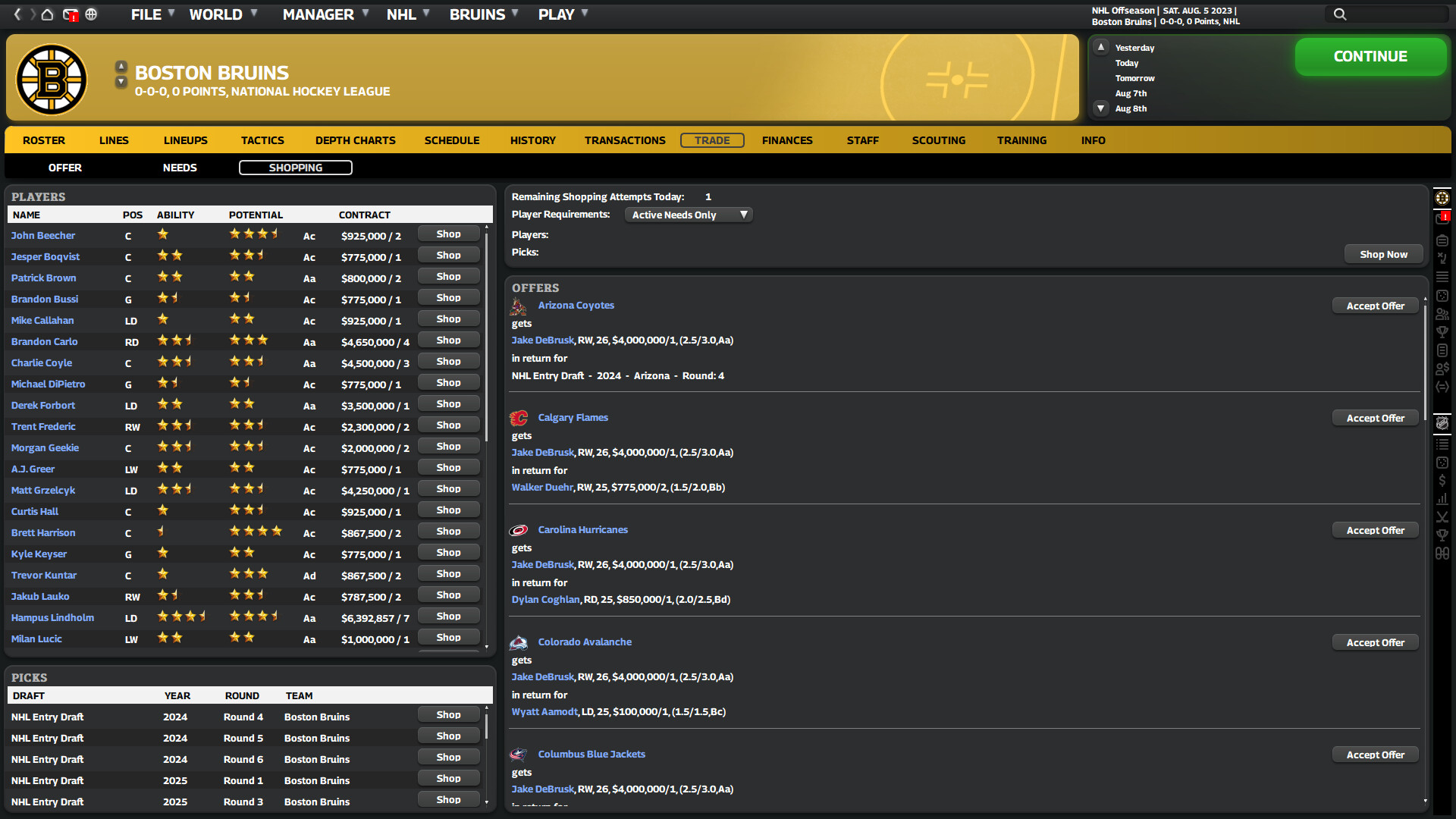 Скриншот: Franchise Hockey Manager 10
