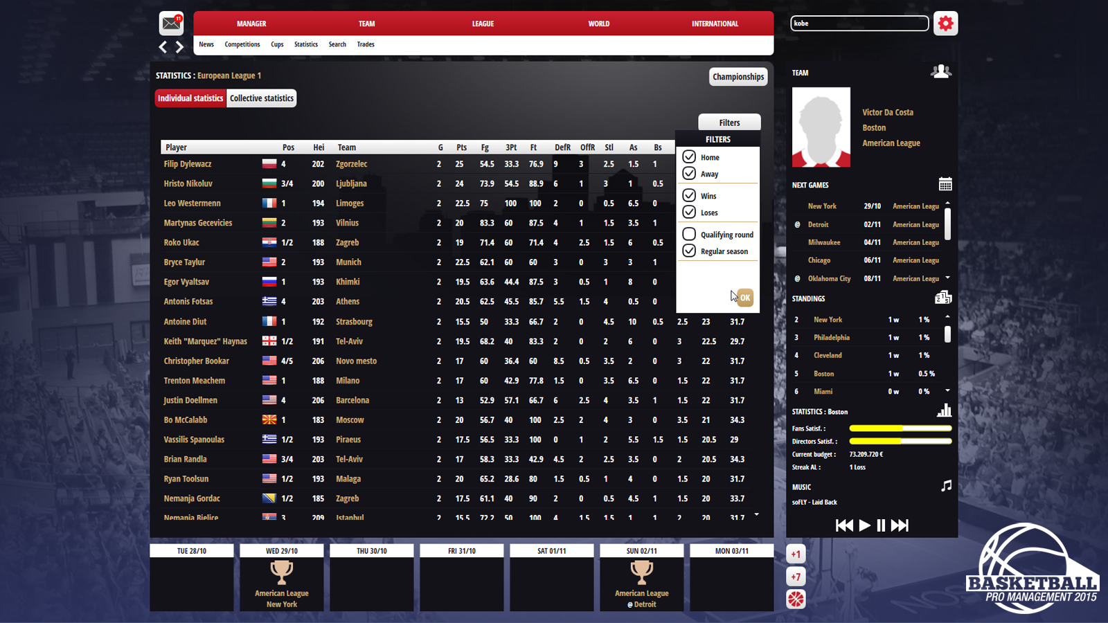 Скриншот 10: Basketball Pro Management 2015
