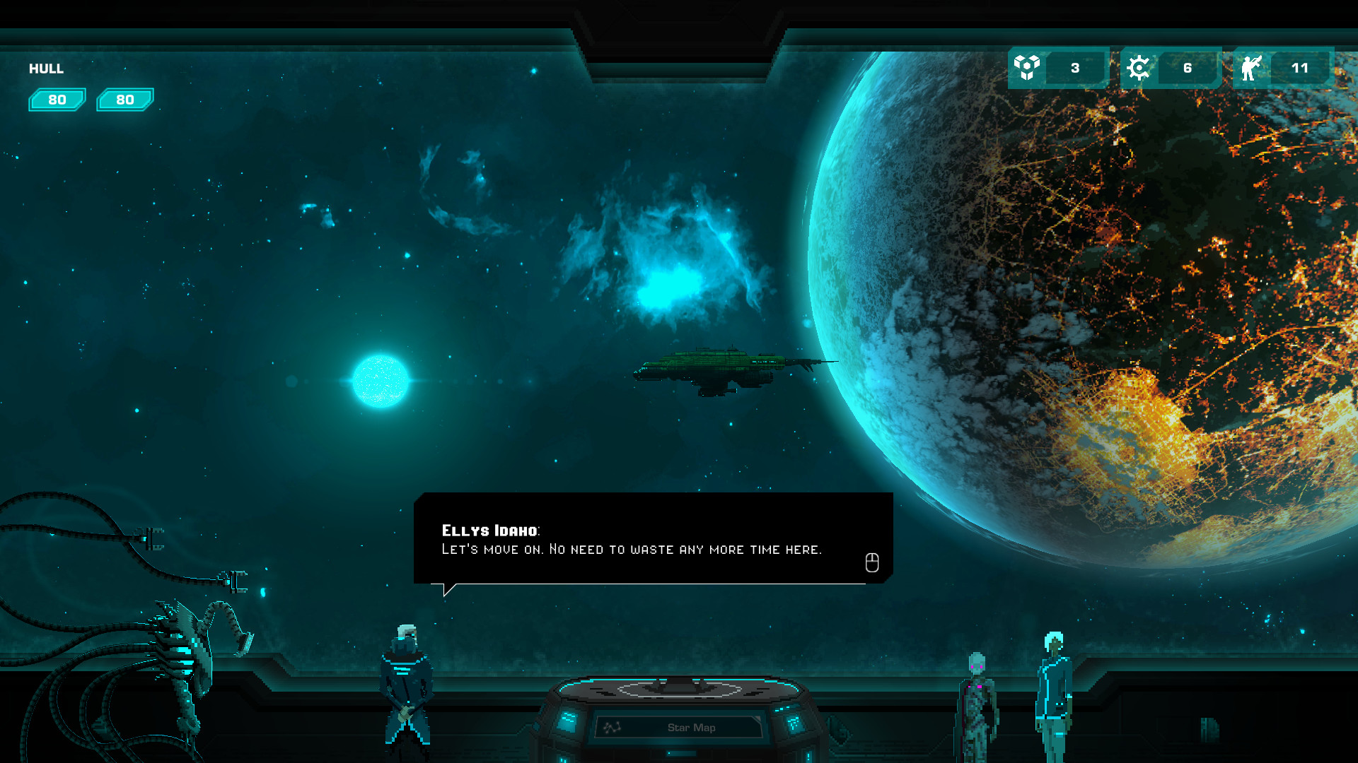 Скриншот: Crying Suns