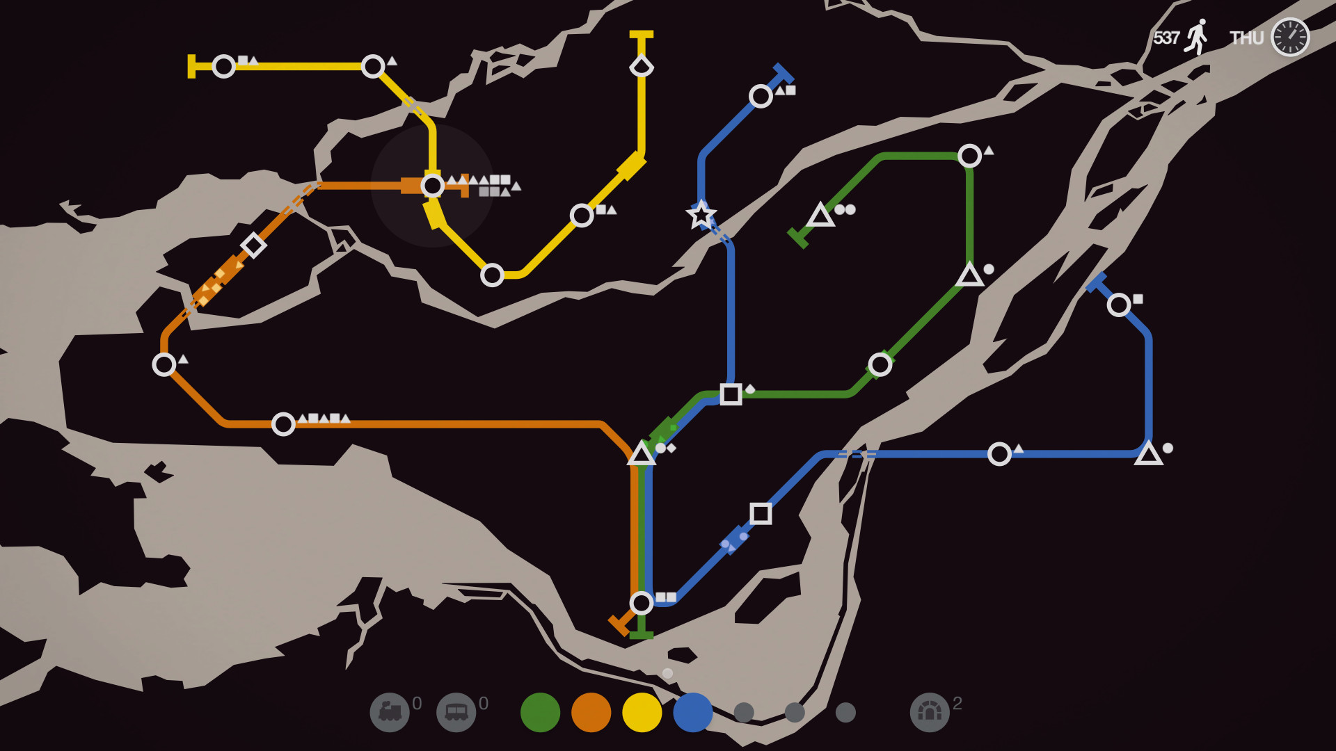 Скриншот: Mini Metro