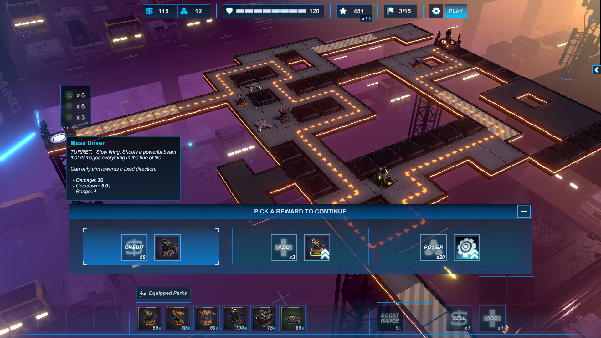 Скриншот: Axon TD: Uprising - Tower Defense