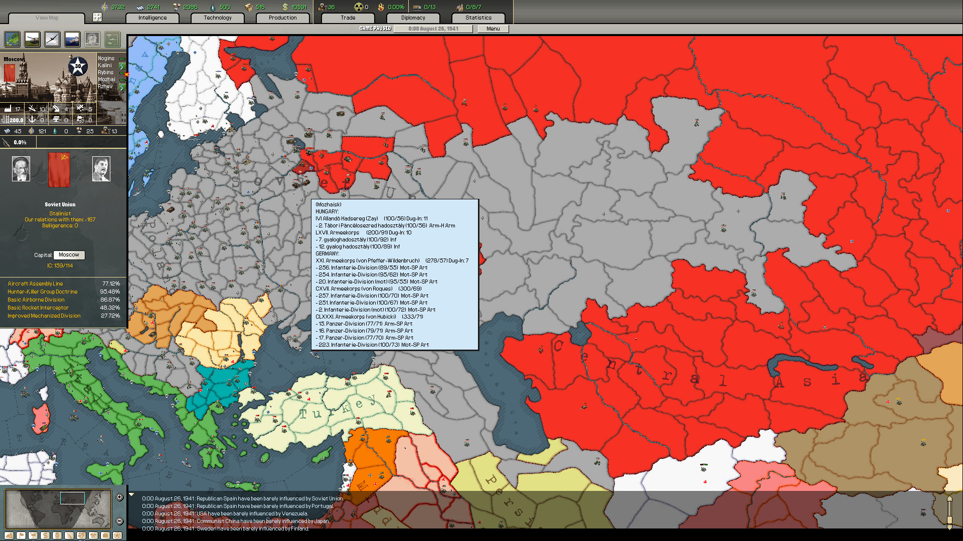 Скриншот: Arsenal of Democracy: A Hearts of Iron Game
