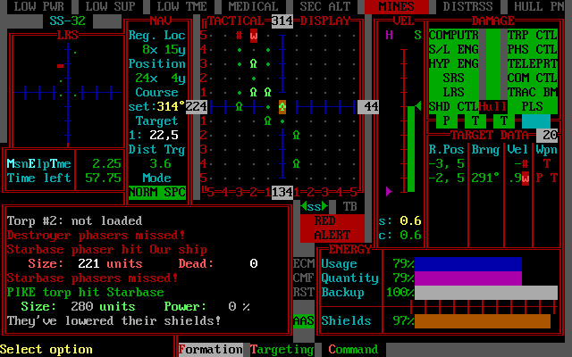 Скриншот: STAR FLEET II - Krellan Commander Version 2.0