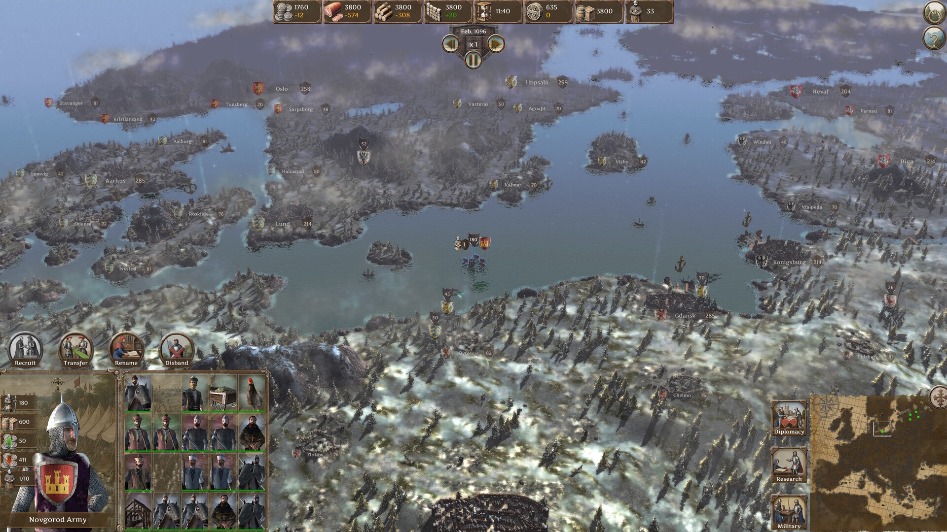 Скриншот:  Knights of the Crusades