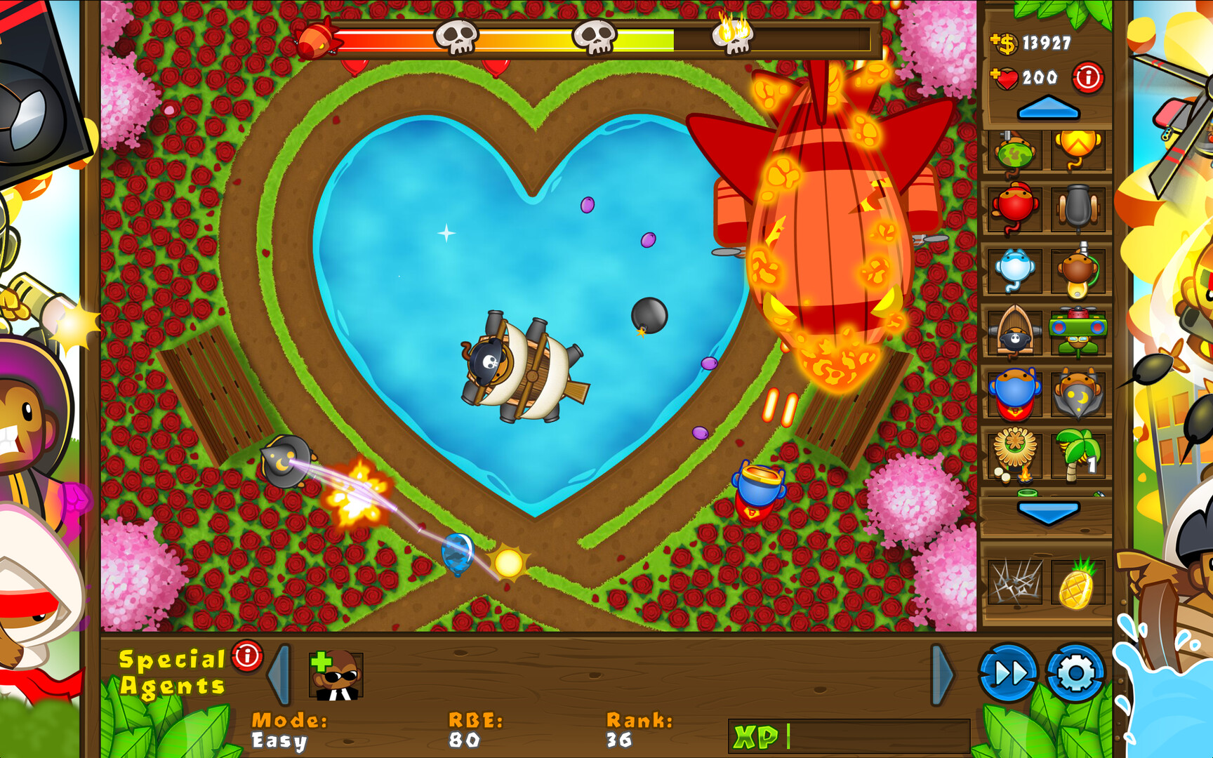 Скриншот: Bloons TD 5