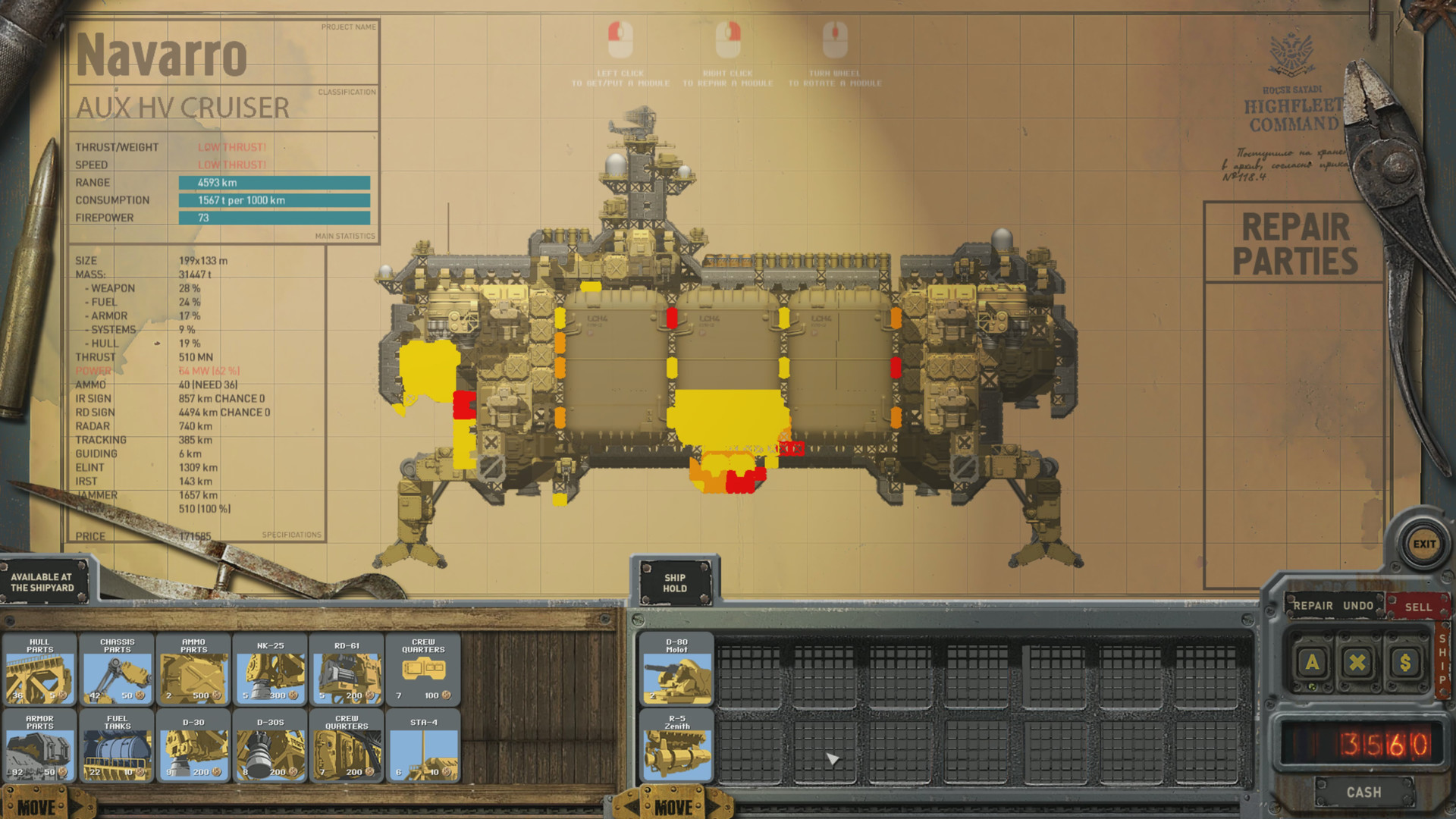 Скриншот: HighFleet