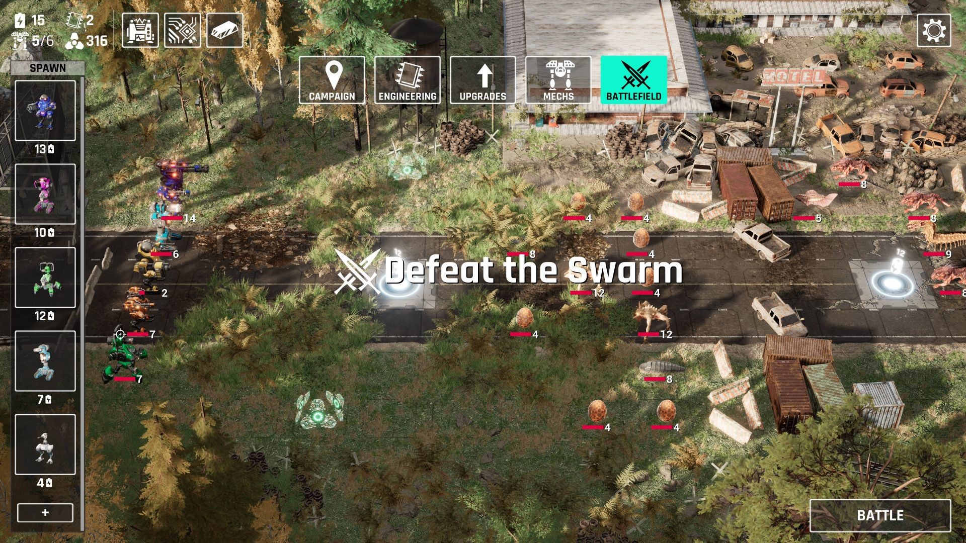 Скриншот: Mech Armada