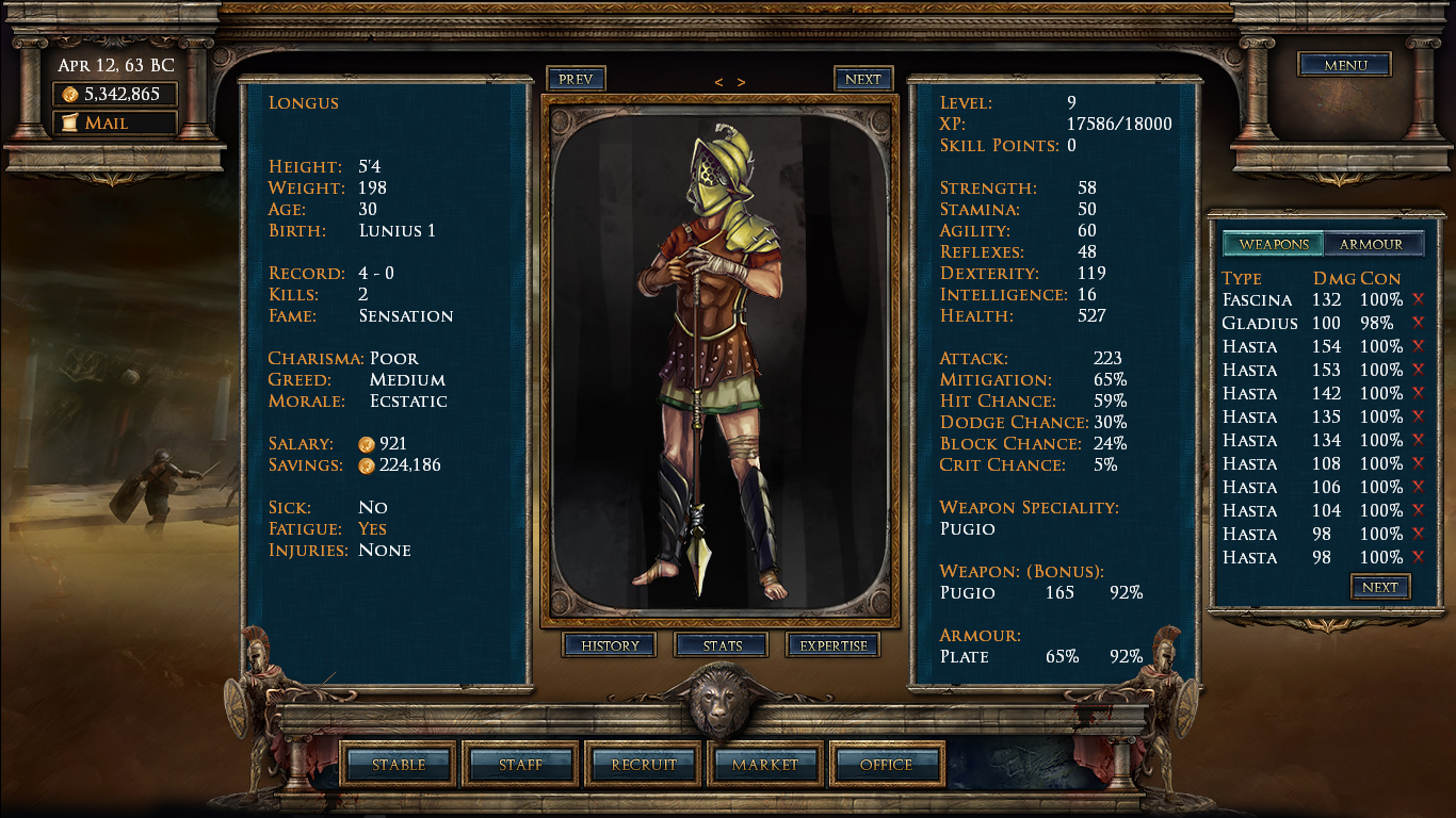 Скриншот: Age of Gladiators