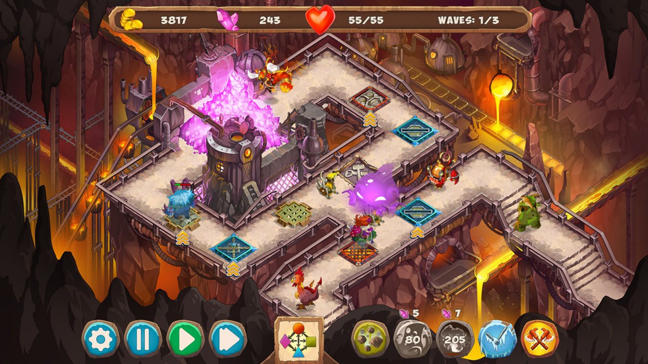 Скриншот: Gnumz: Masters of Defense