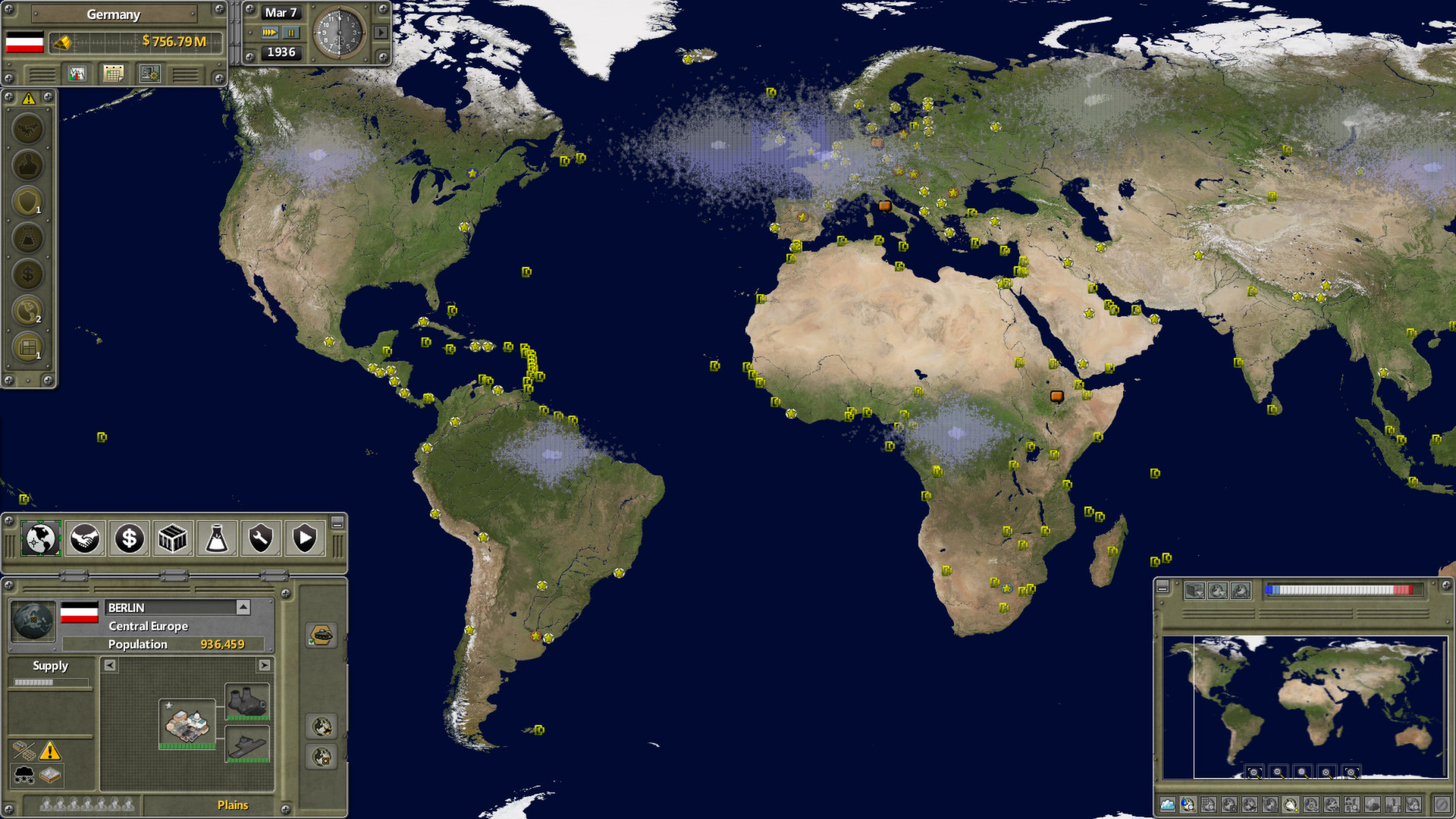 Скриншот: Supreme Ruler 1936