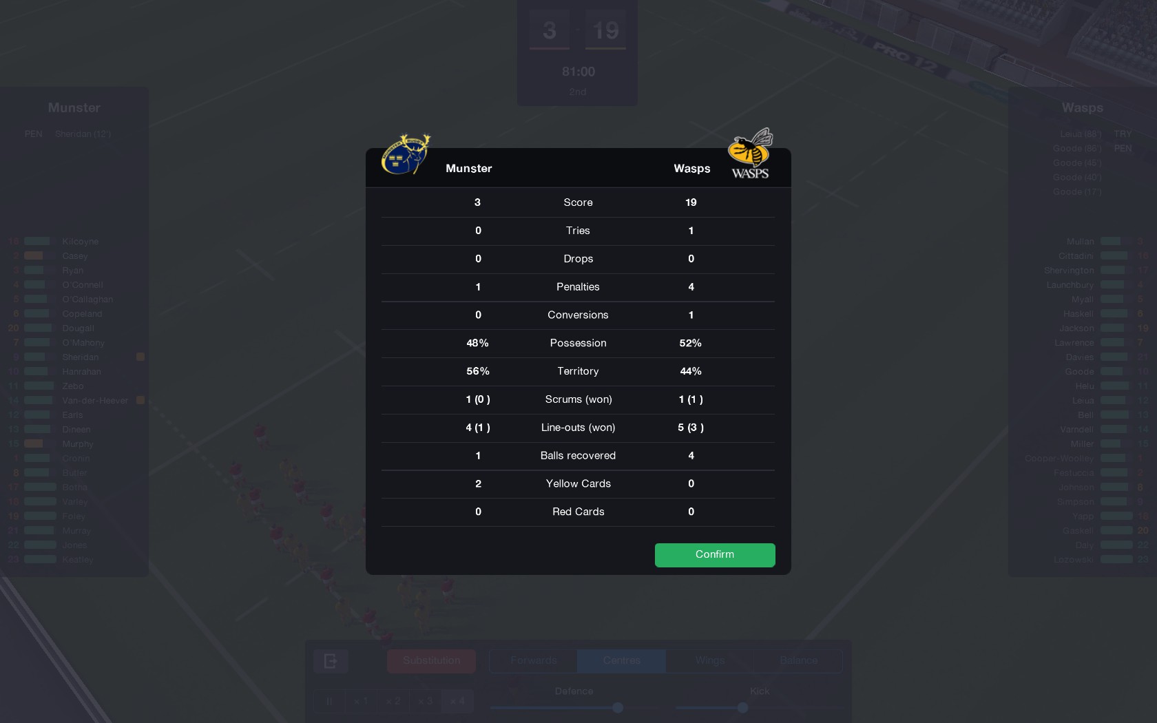 Скриншот 23: Pro Rugby Manager 2015