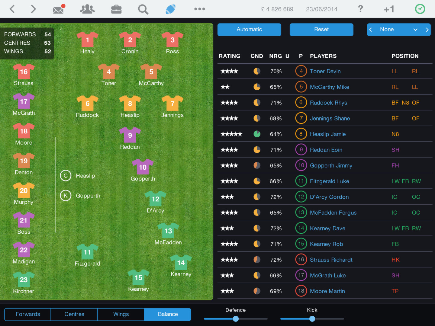 Скриншот: Pro Rugby Manager 2015