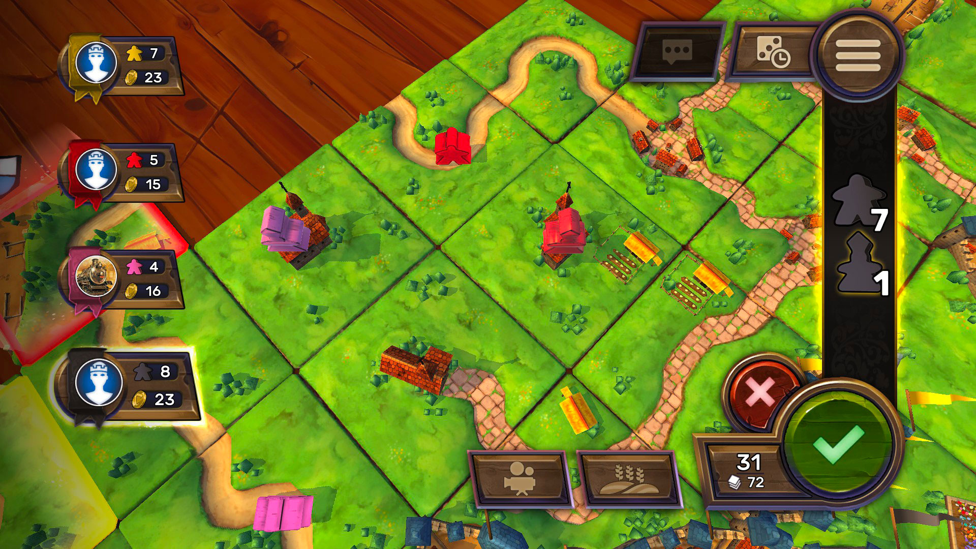 Скриншот: Carcassonne - Tiles & Tactics