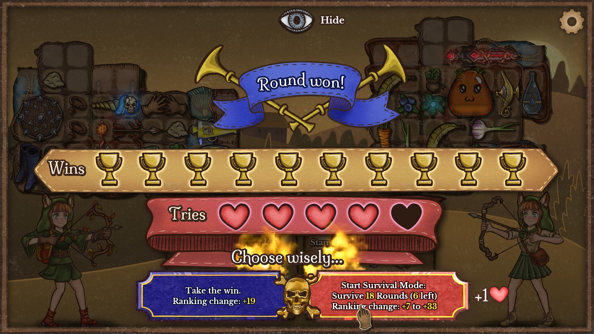 Скриншот: Backpack Battles