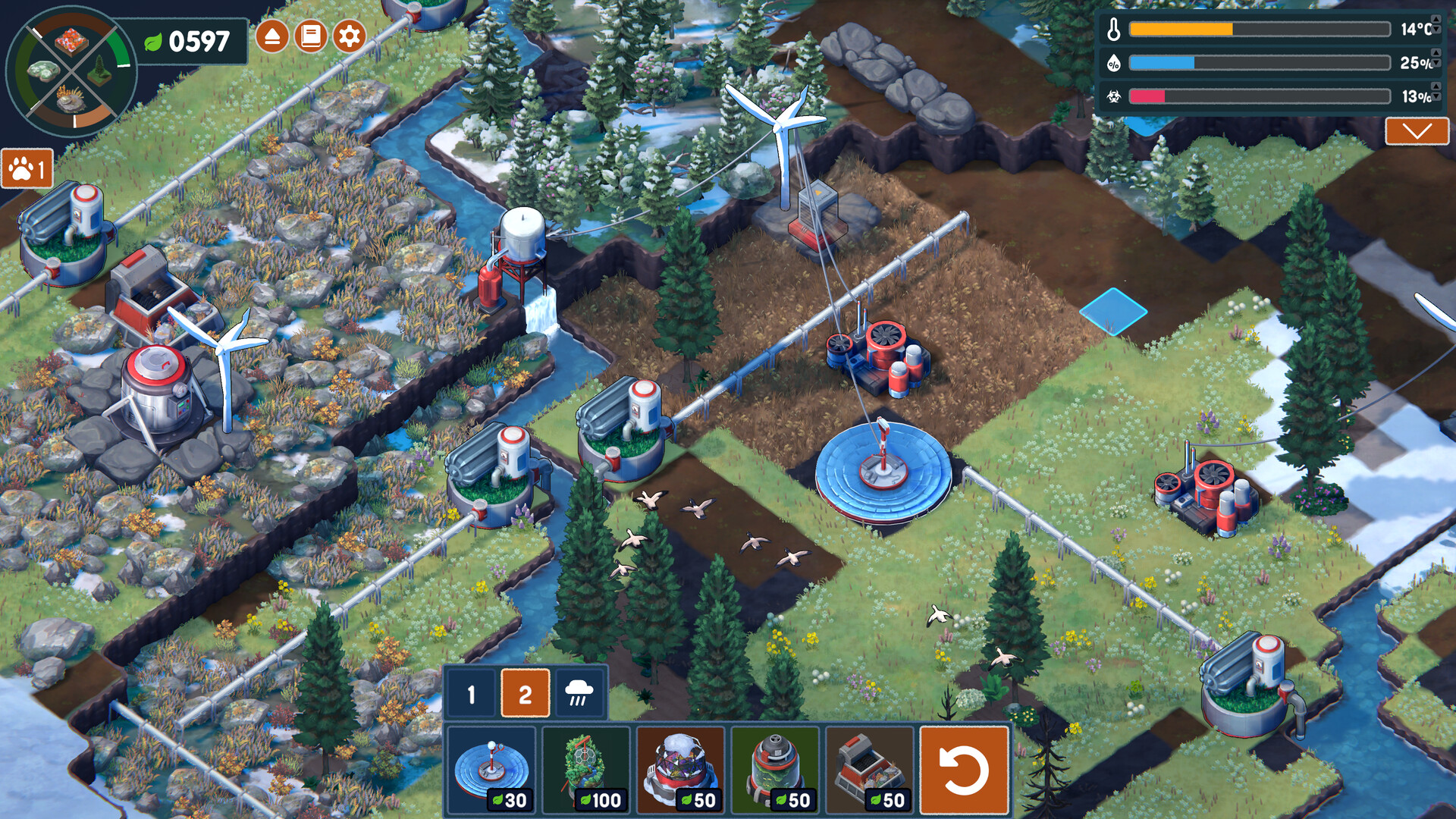 Скриншот: Terra Nil